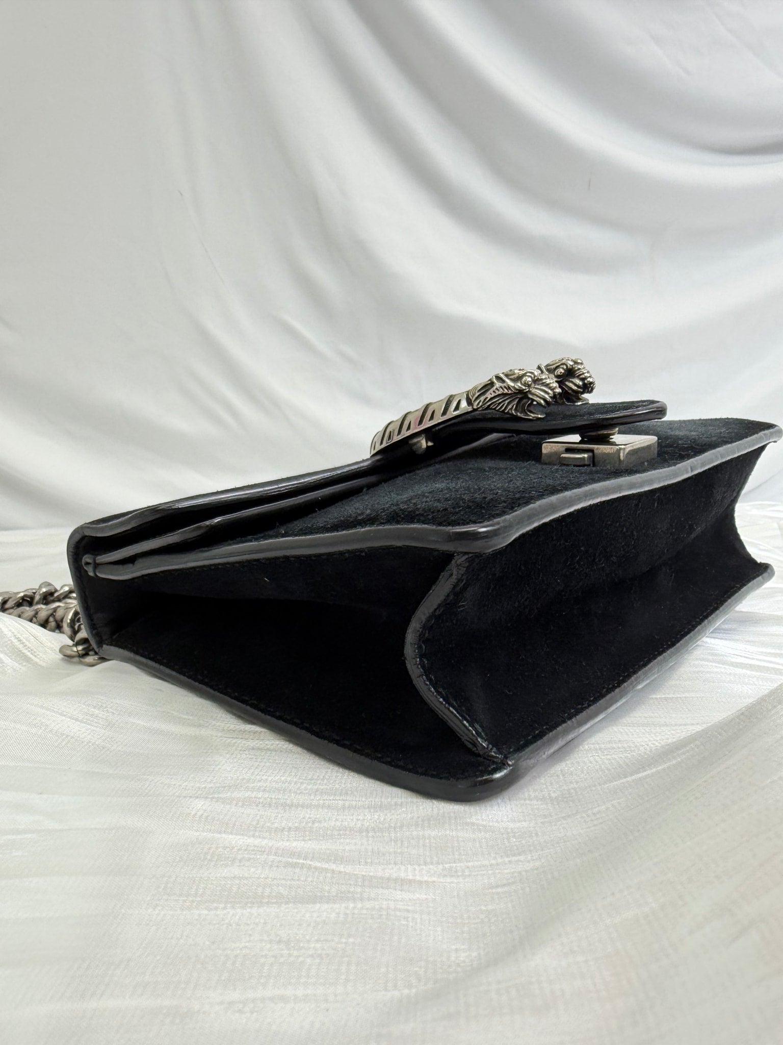 Gucci Navy Suede Super Mini Dionysus