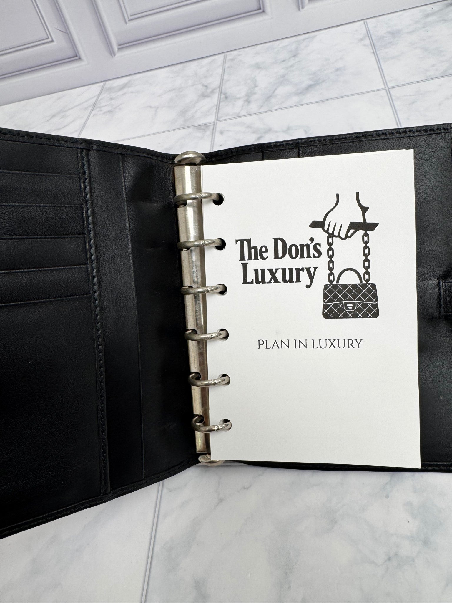 Gucci Black Leather Agenda