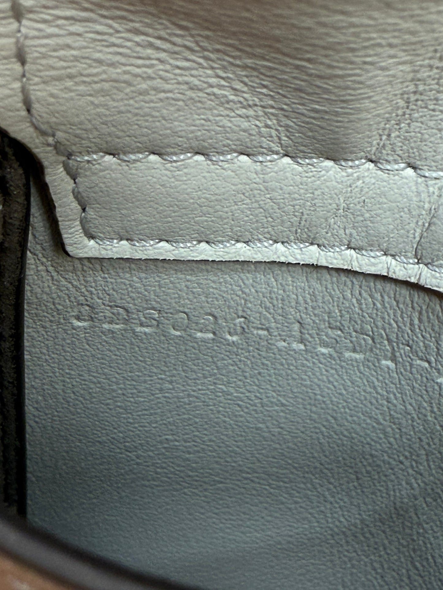 Fendi Ivory Leather Bustine Century Crossbody