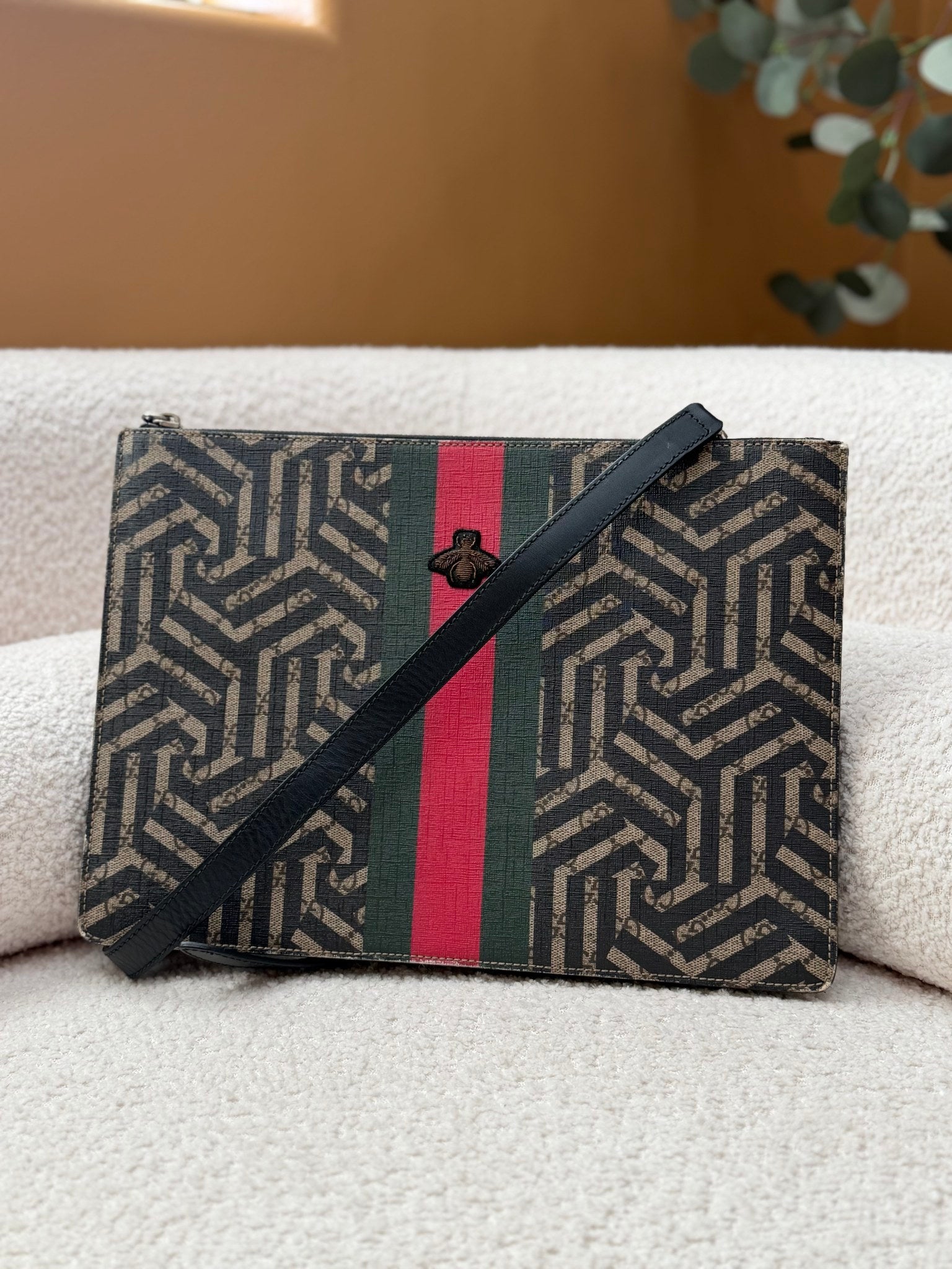 Gucci GG Supreme Caleido Web Bee Crossbody