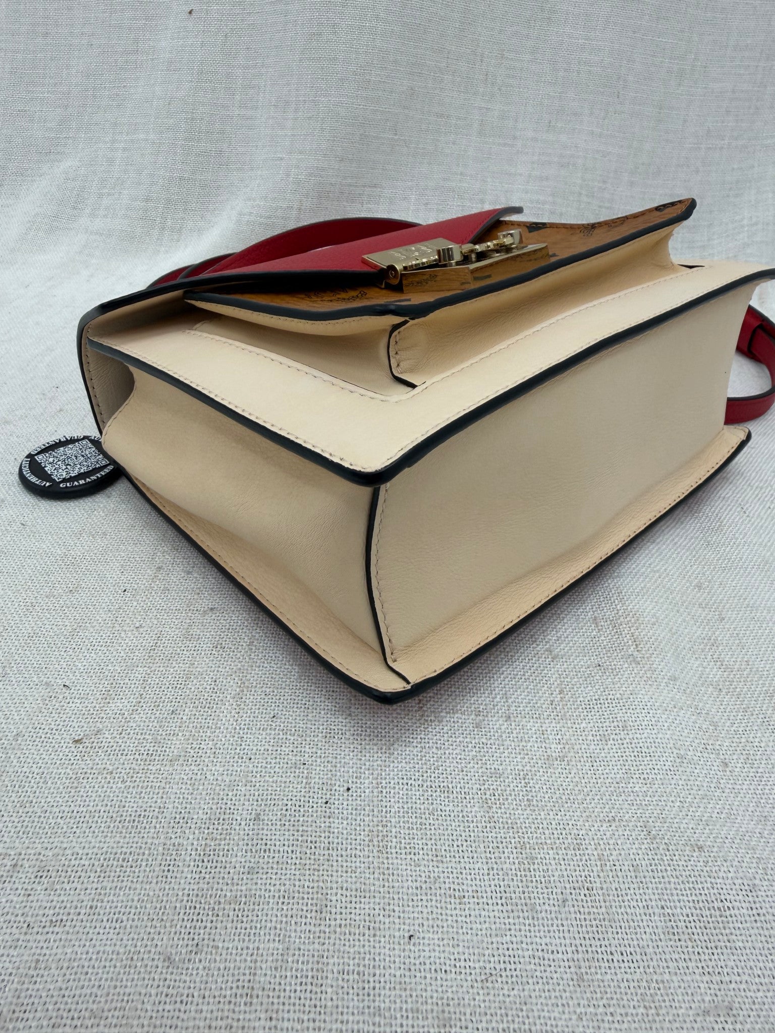 MCM Tricolor Leather Patricia Satchel 2way Bag