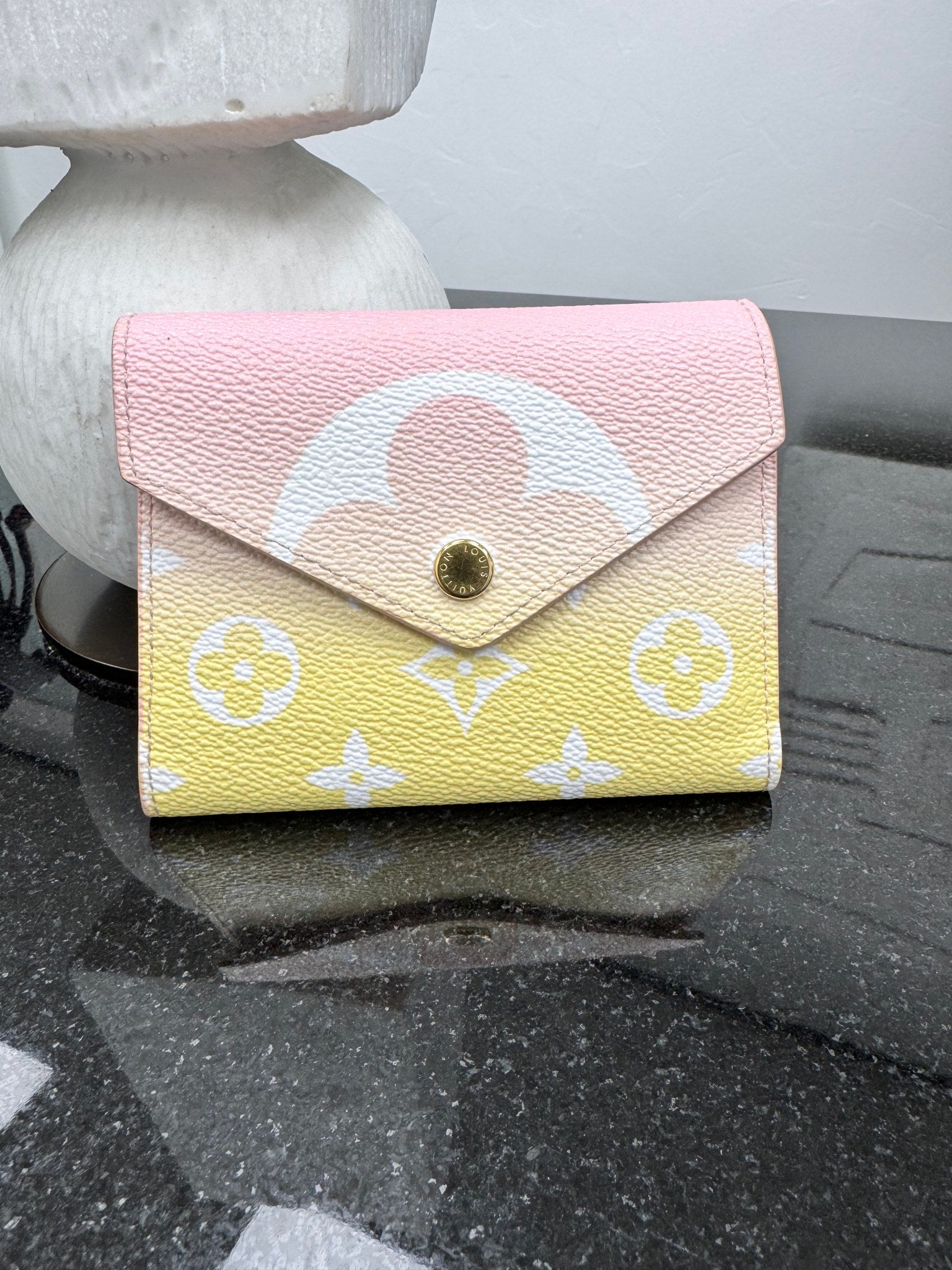 Louis Vuitton Pink Monogram Giant By The Pool Victorine Wallet