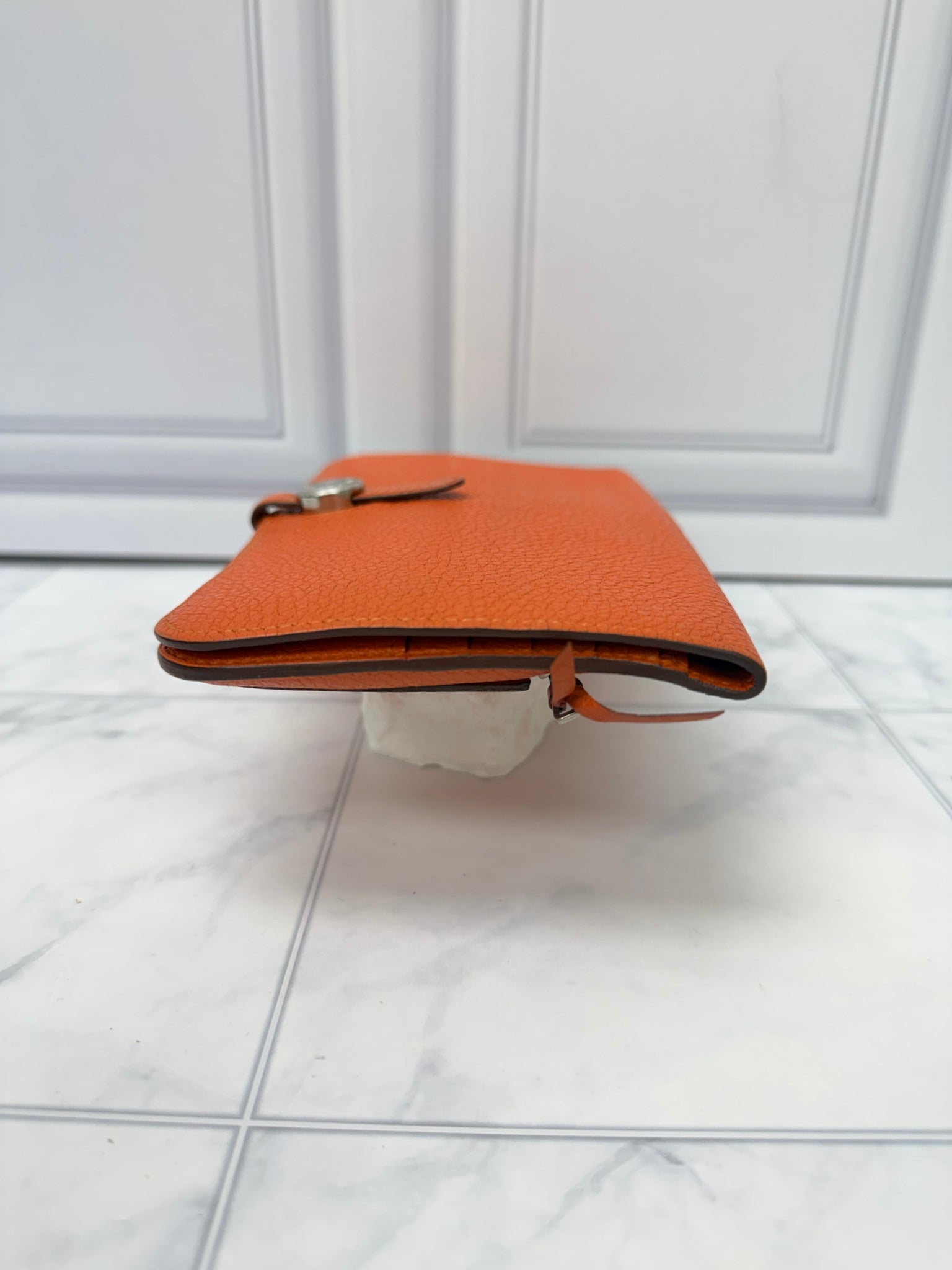 Hermes Orange Togo Leather Dogon Duo Wallet