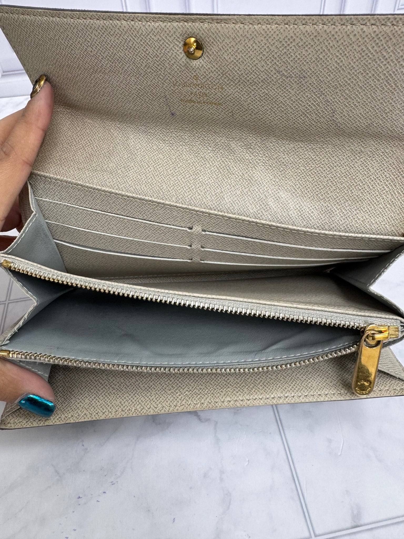 Louis Vuitton Monogram Dentelle Embroidered Sarah Wallet
