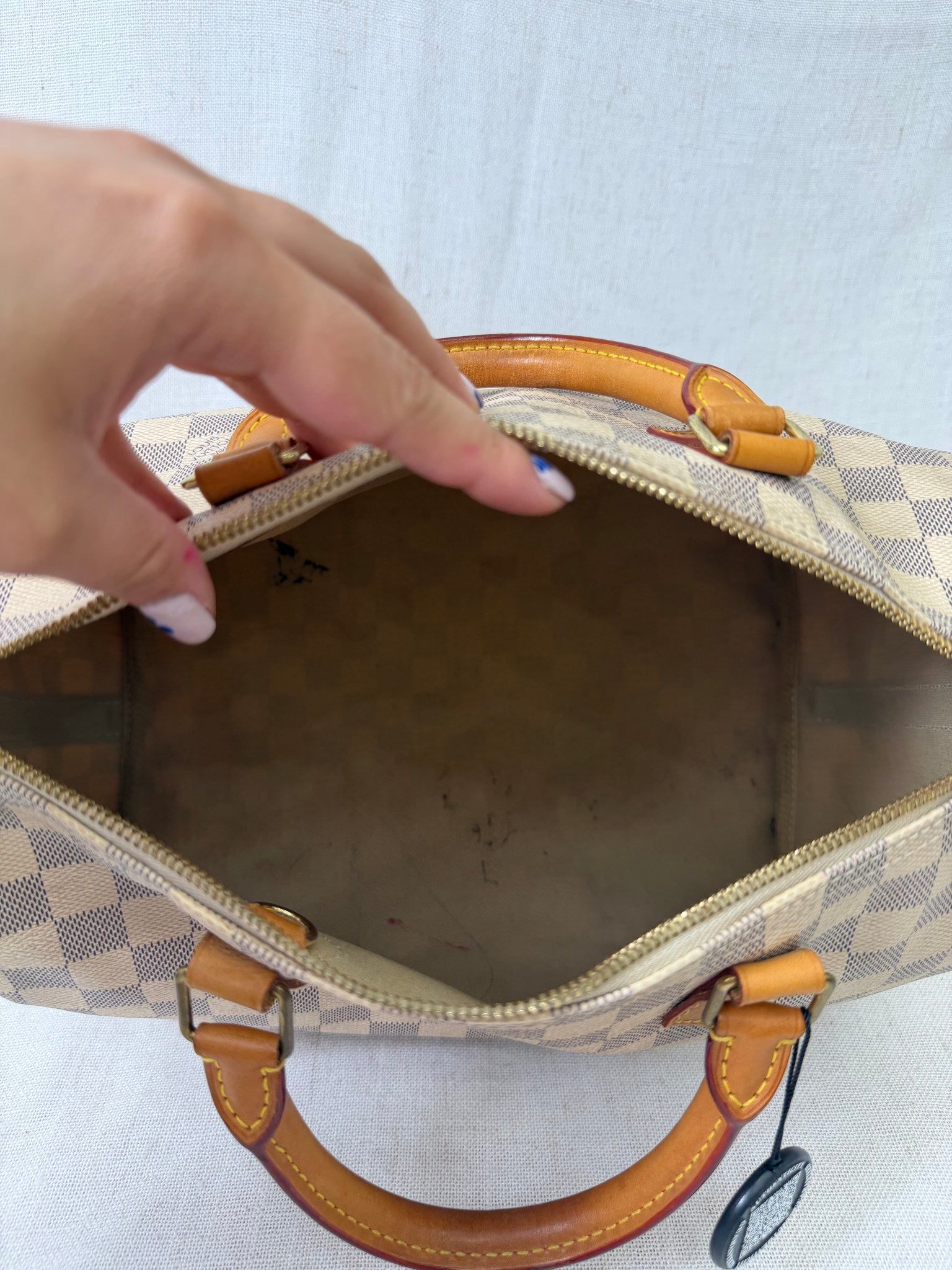 Louis Vuitton Damier Azur Speedy 30 Bandouliere