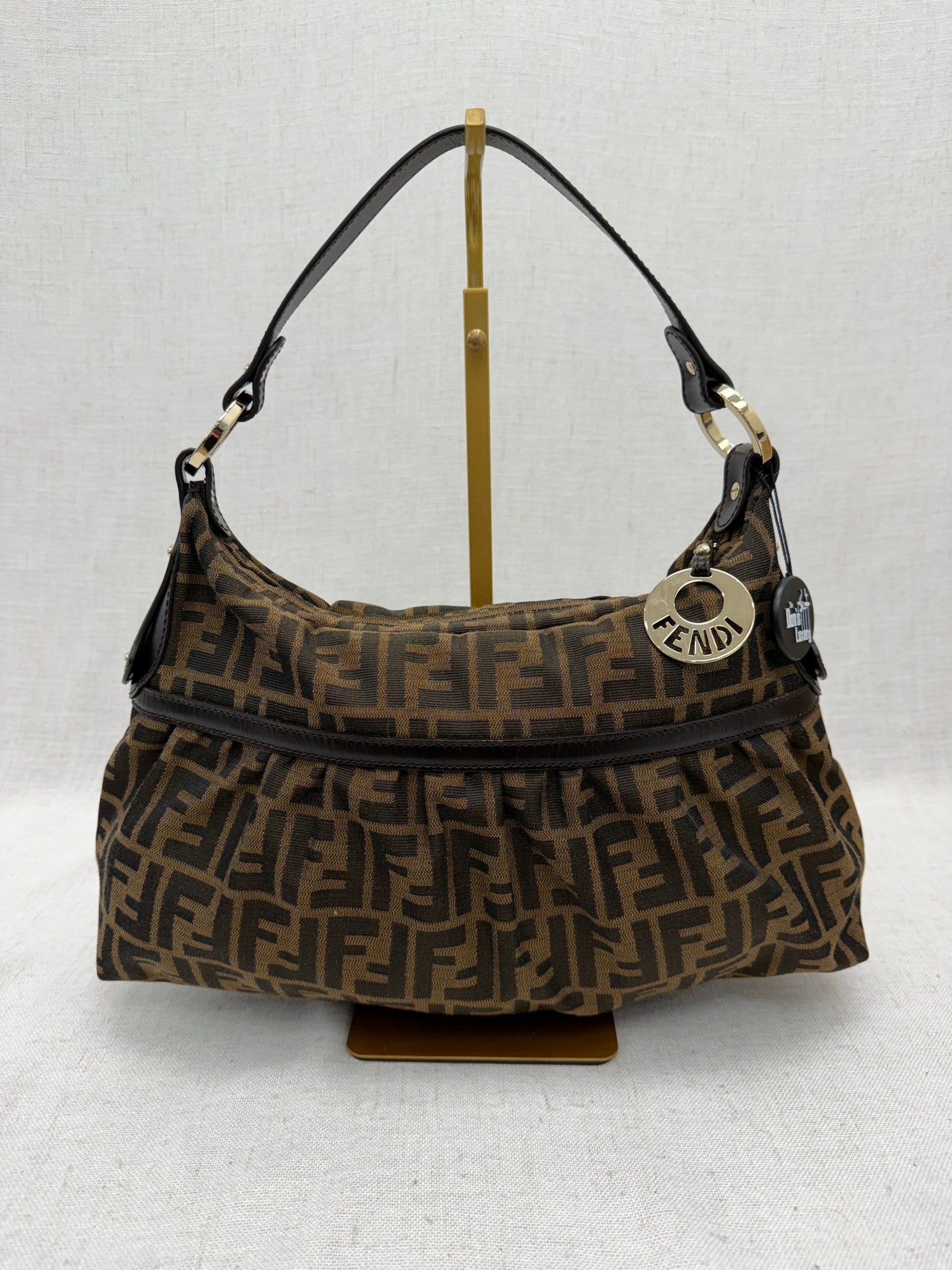 Fendi Brown Zucca Chef Shoulder Bag