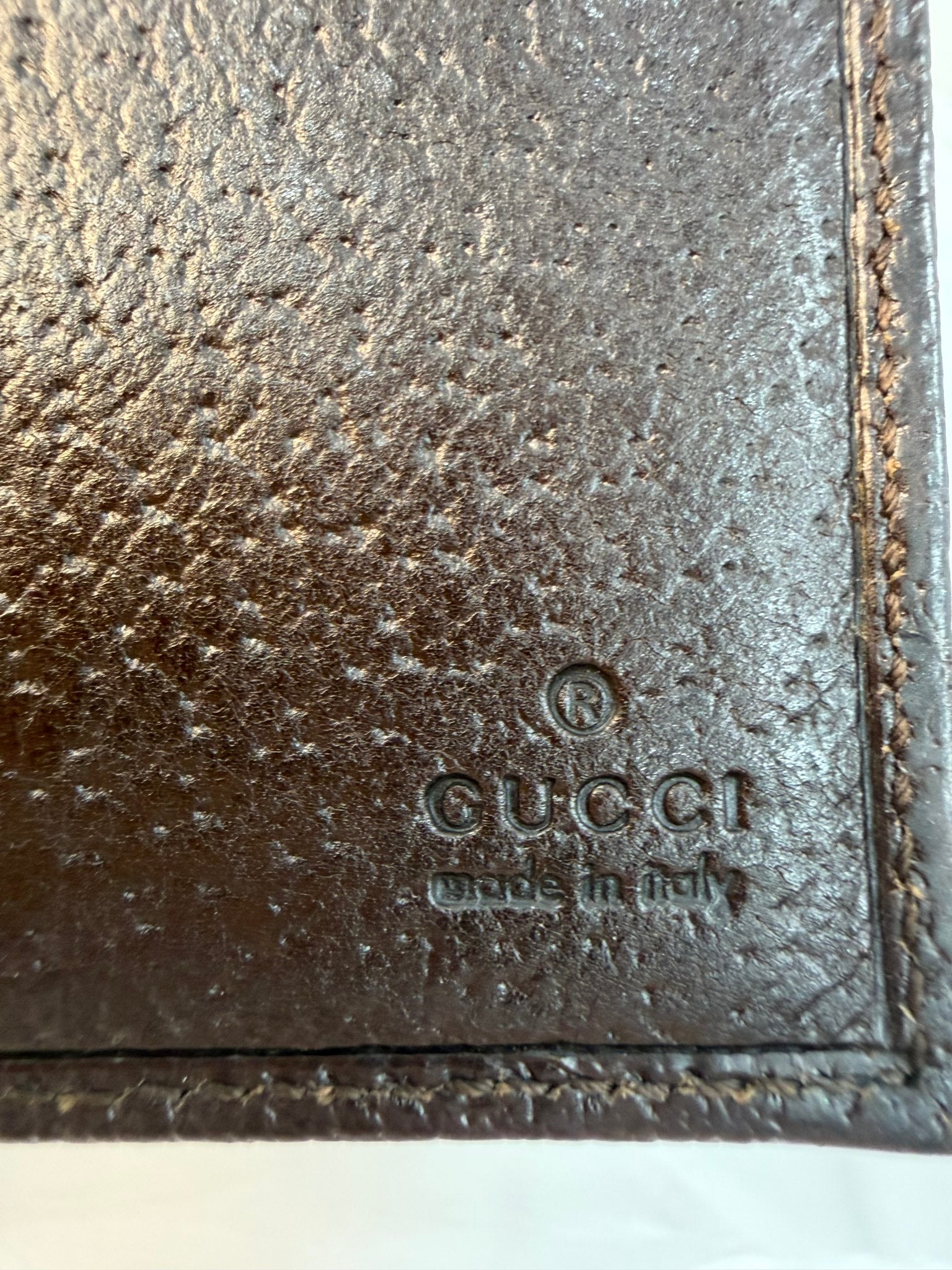 Gucci Brown Canvas GG Supreme Long Wallet