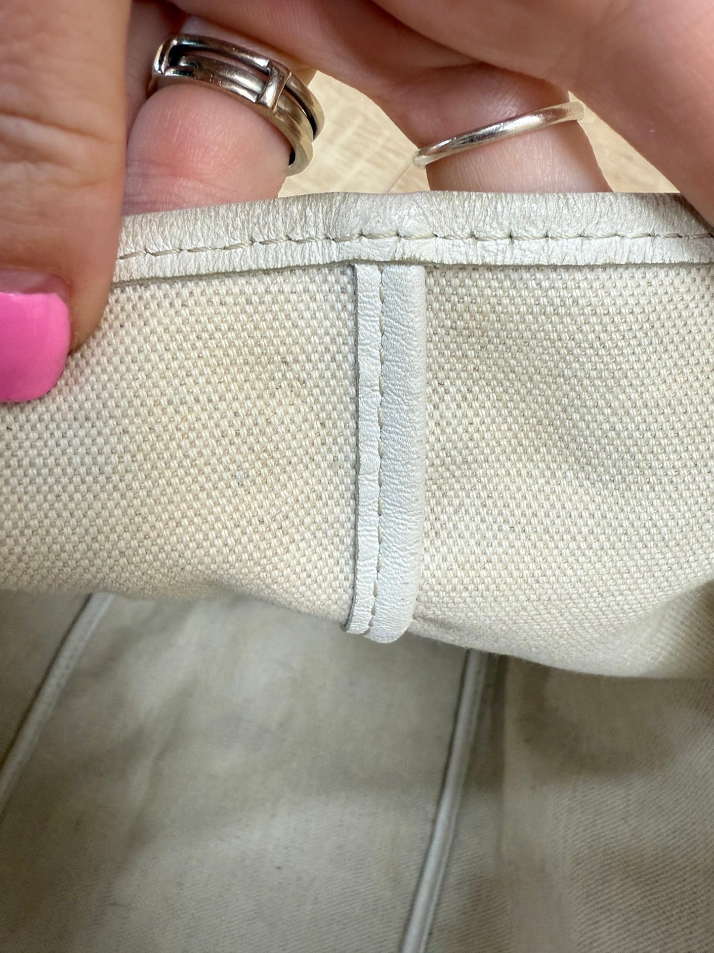 Goyard White Goyardine St. Louis Tote
