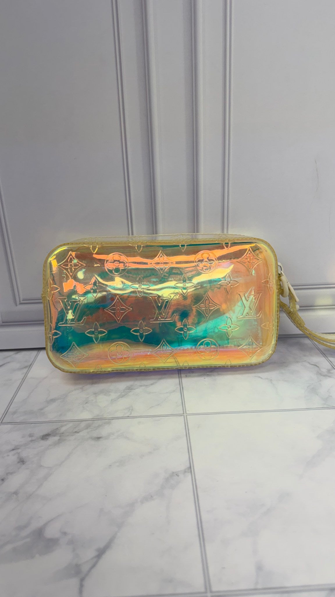 Louis Vuitton x Abloom Monogram Prism Iridescent Pochette Volga Wristlet