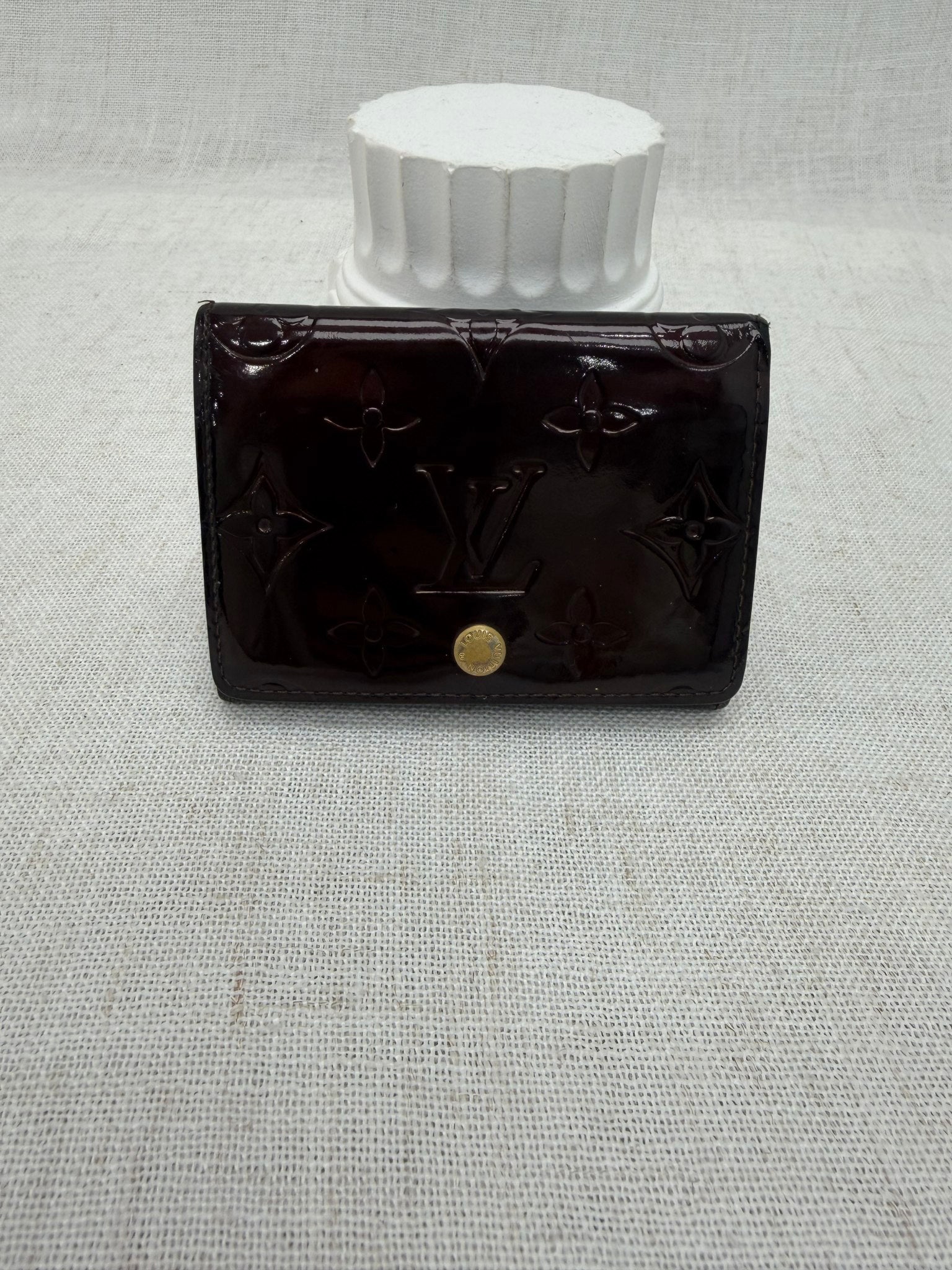 Louis Vuitton Amarante Vernis Compact Wallet