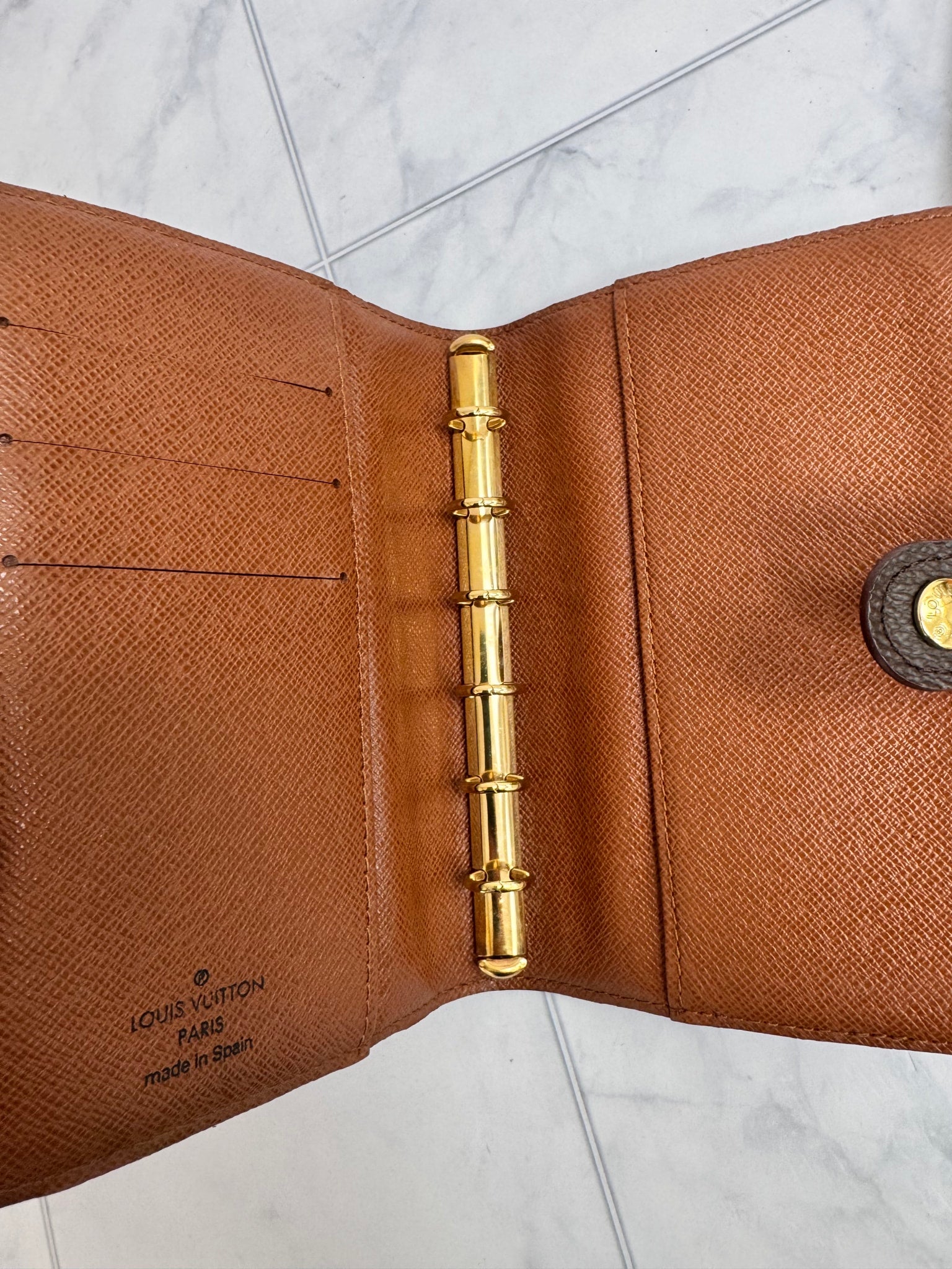 Louis Vuitton Monogram Small Ring Agenda Cover