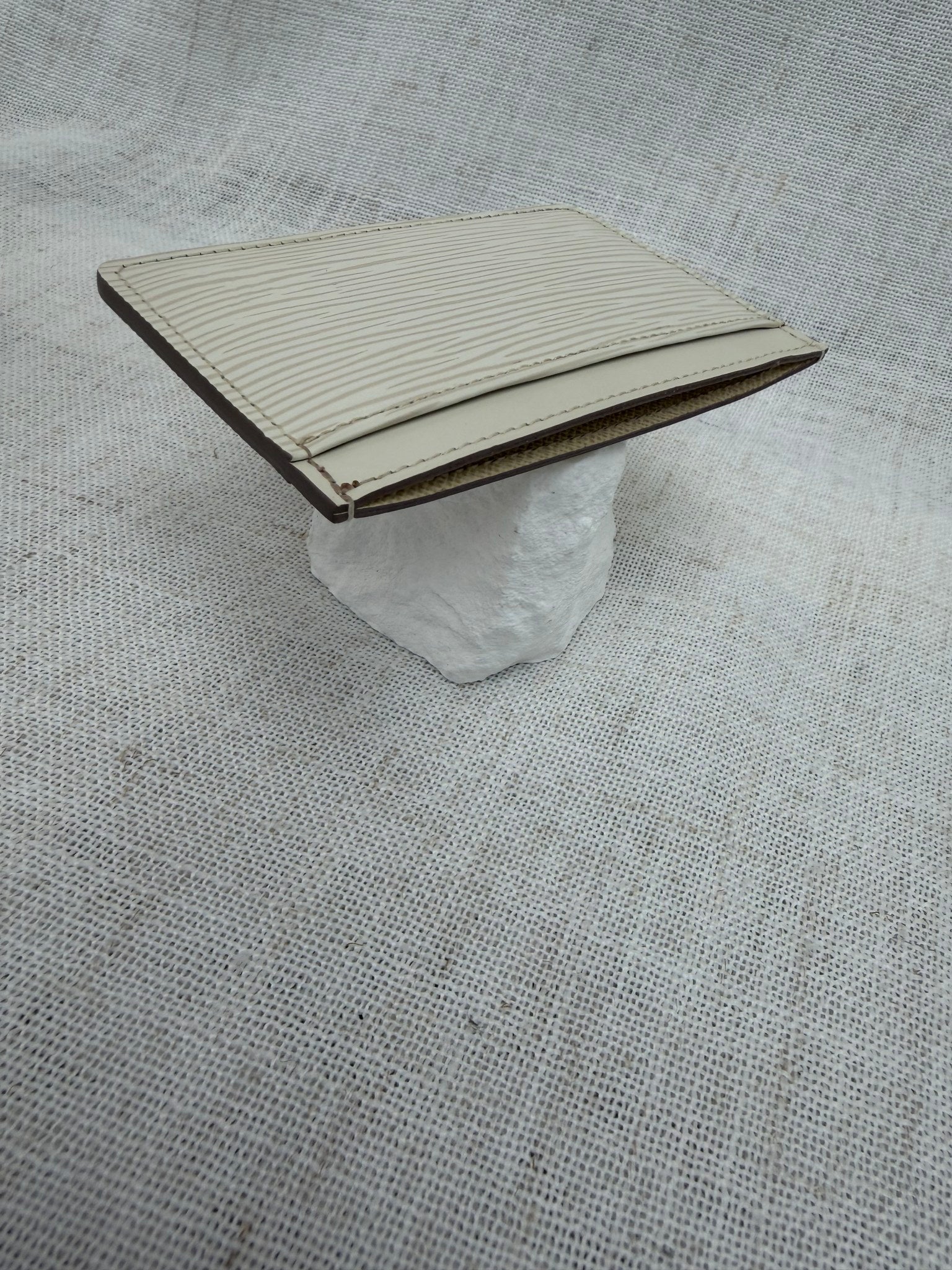 Louis Vuitton White Epi Card Holder