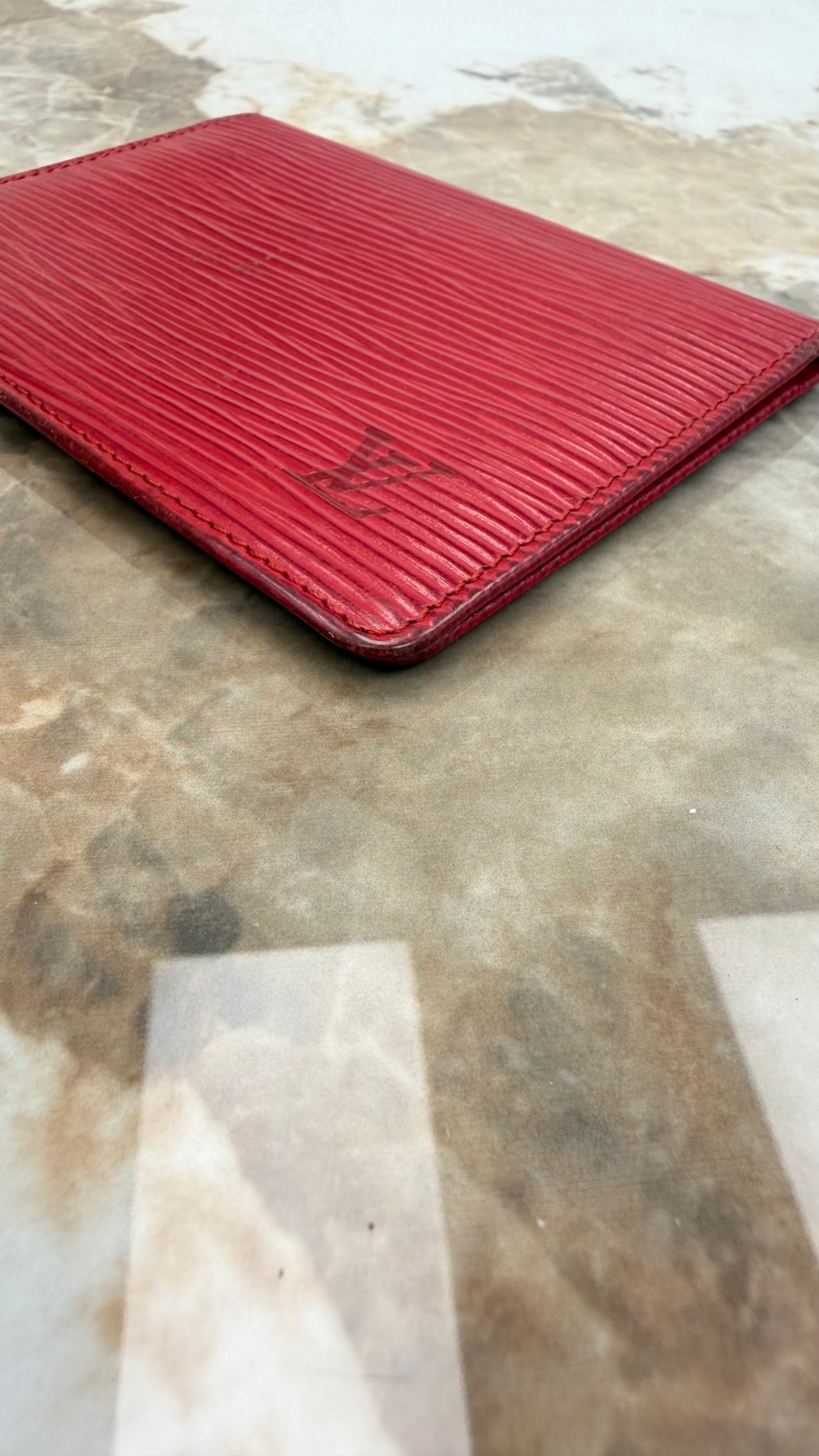 Louis Vuitton Red Epi ID Case