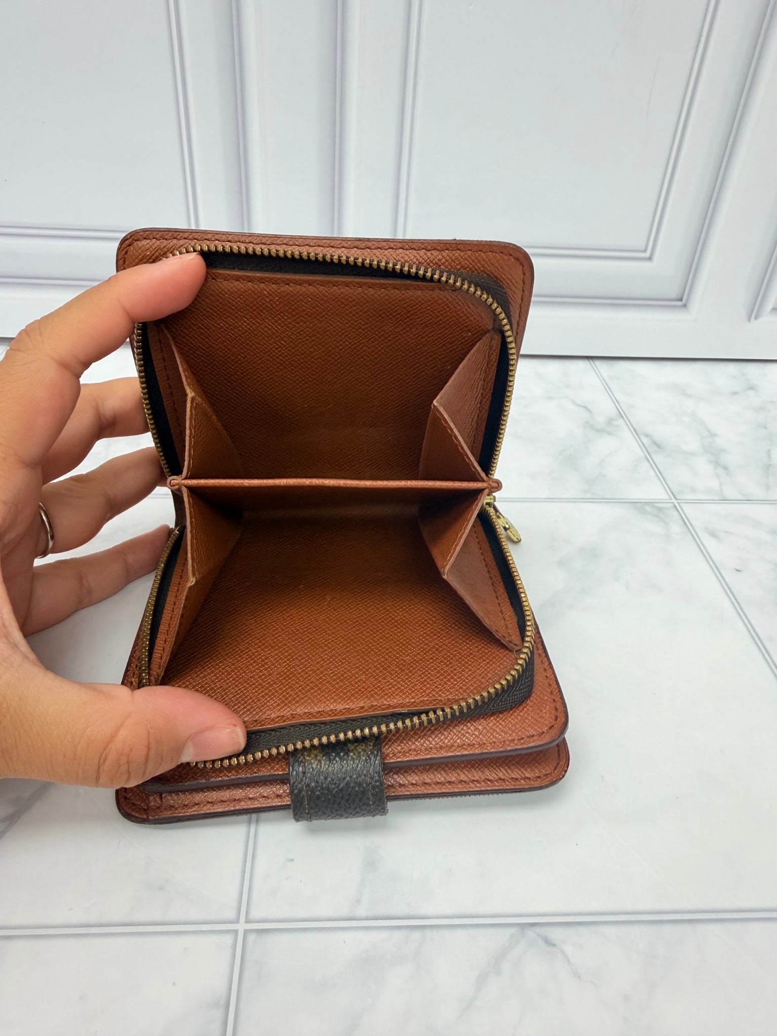 Louis Vuitton Monogram Zippy Compact Wallet