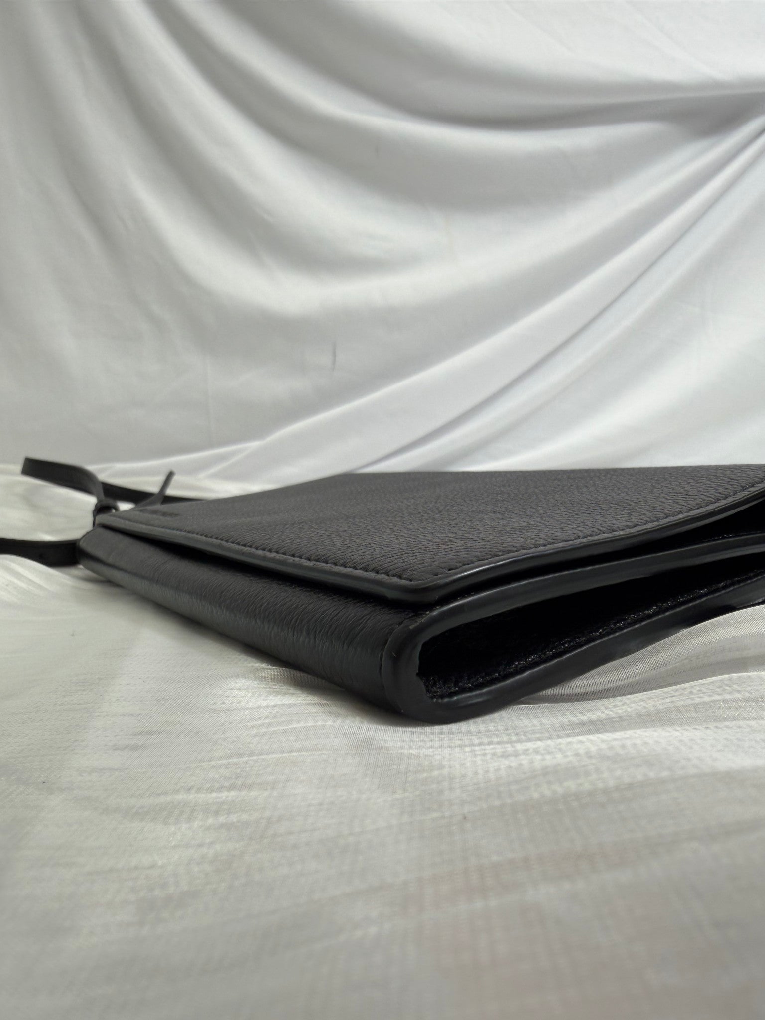 Balenciaga Black Grained Calfskin Crossbody