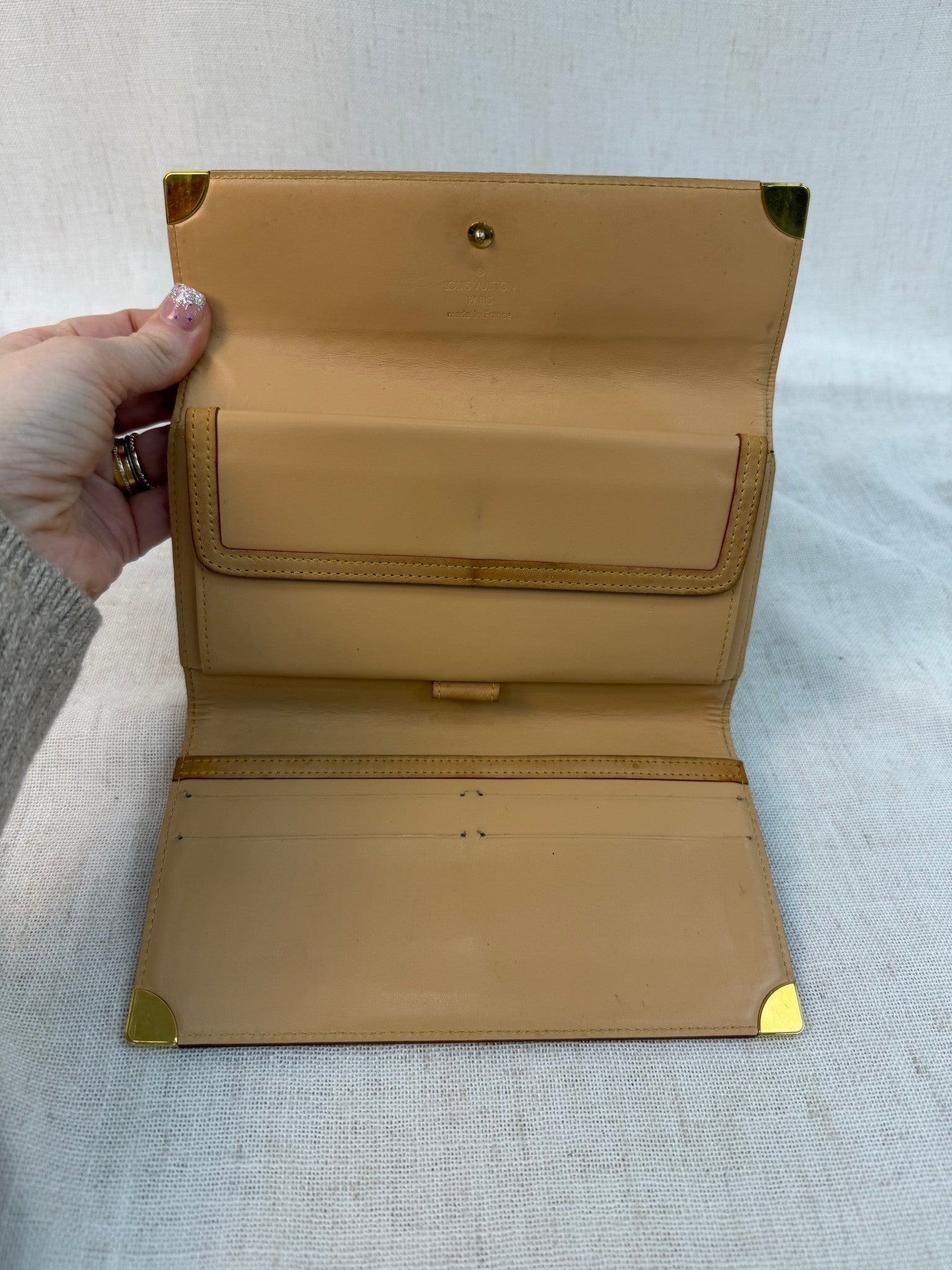 Louis Vuitton Black Multicolor Porte Tresor International Wallet