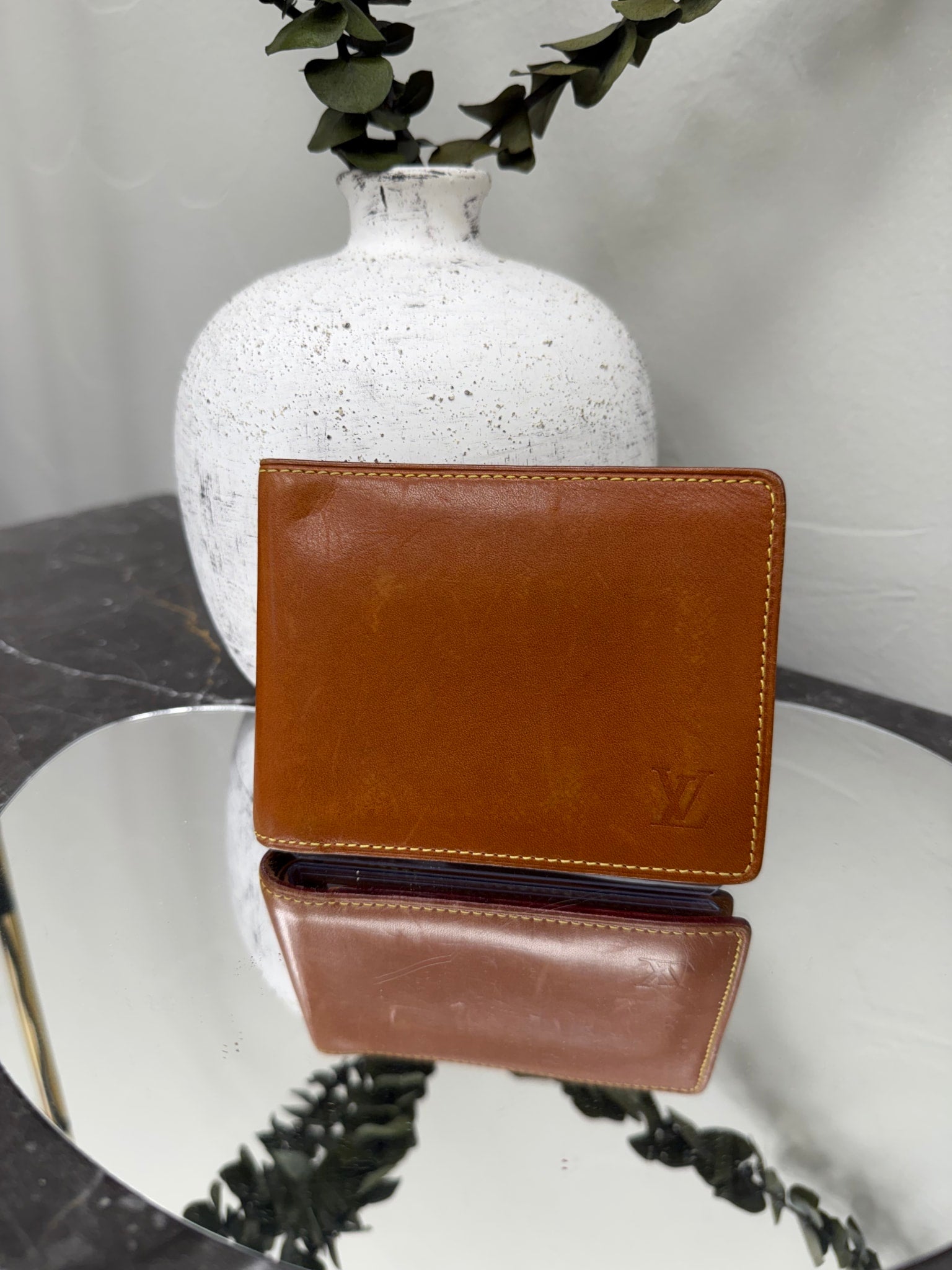 Louis Vuitton Honey Leather Nomade Bifold Wallet