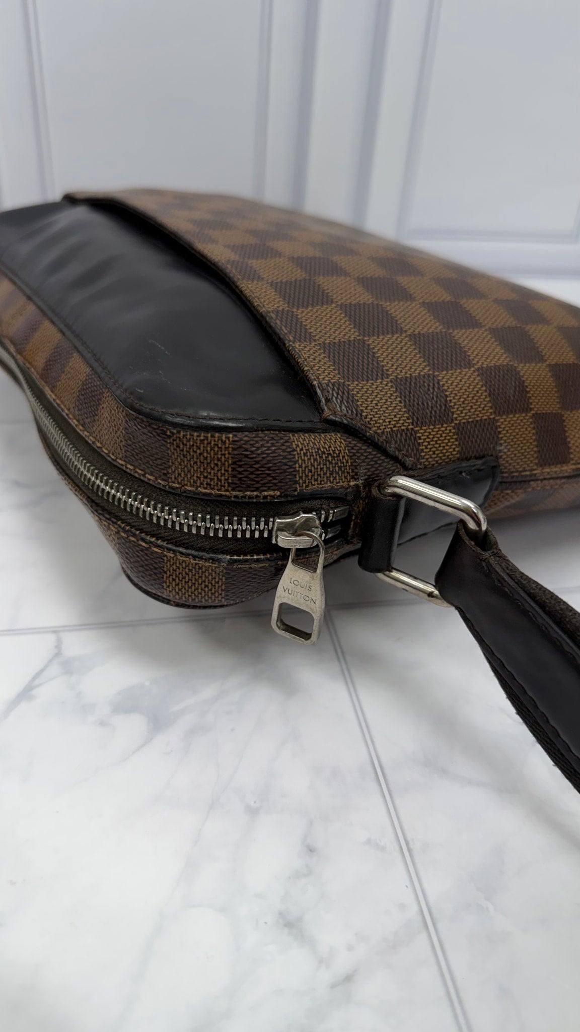Louis Vuitton Damier Ebene & Black Jack Messenger Bag