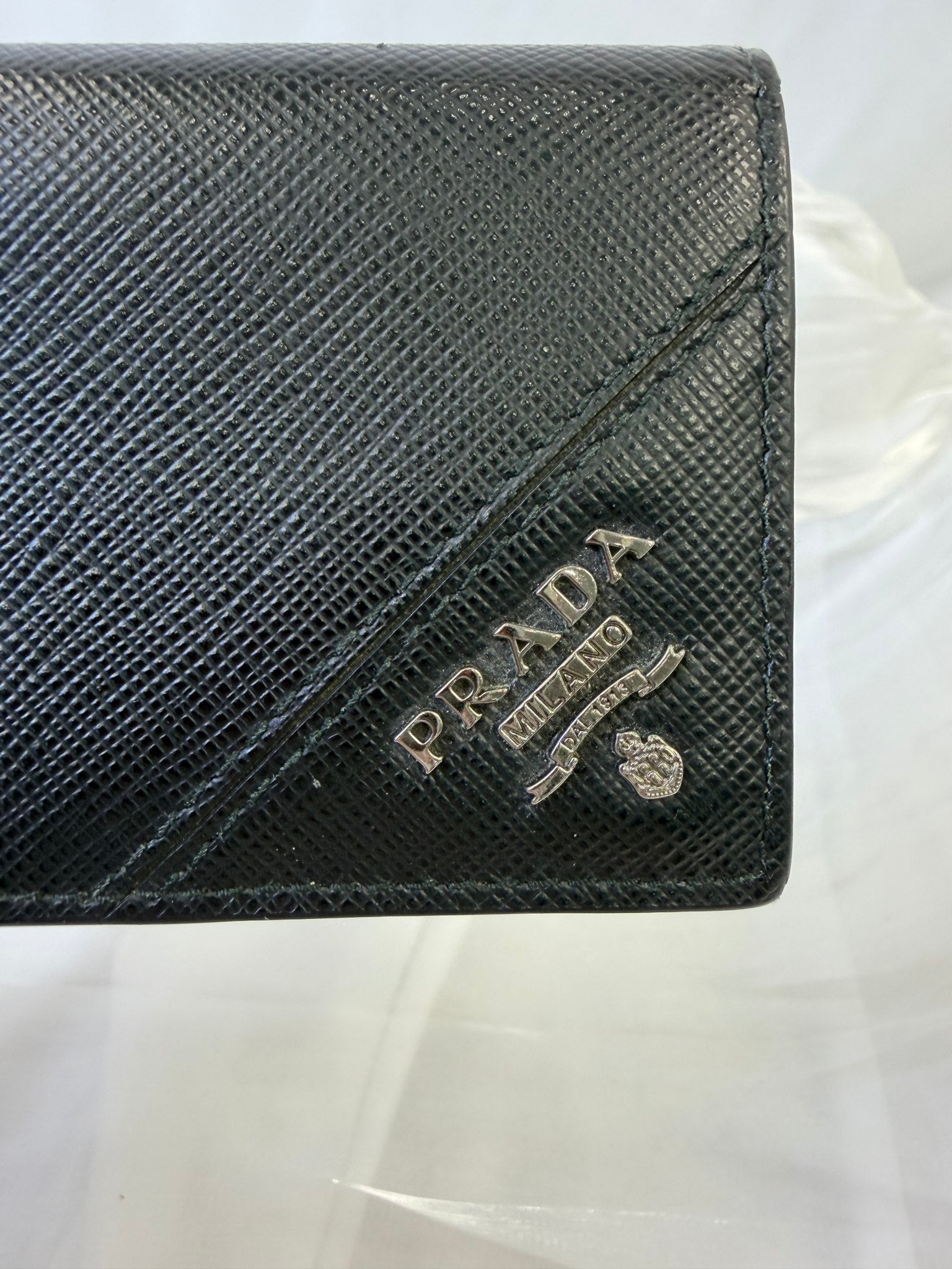 Prada Black Saffiano Leather Card Case