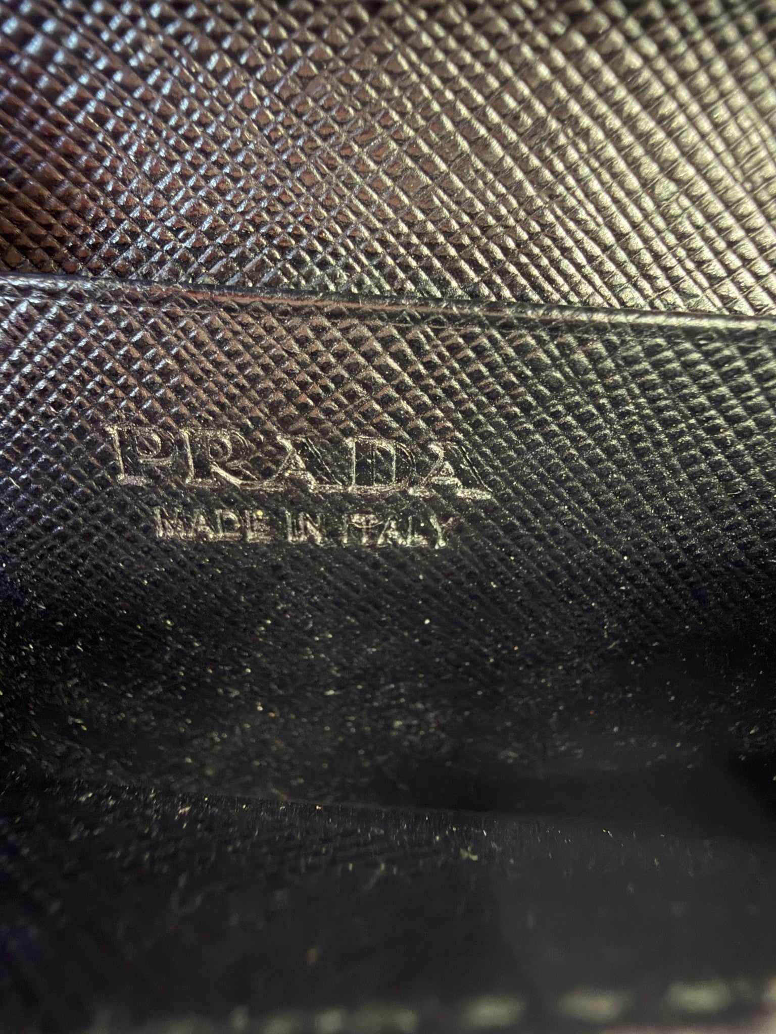 Prada Black Saffiano Leather Card Case