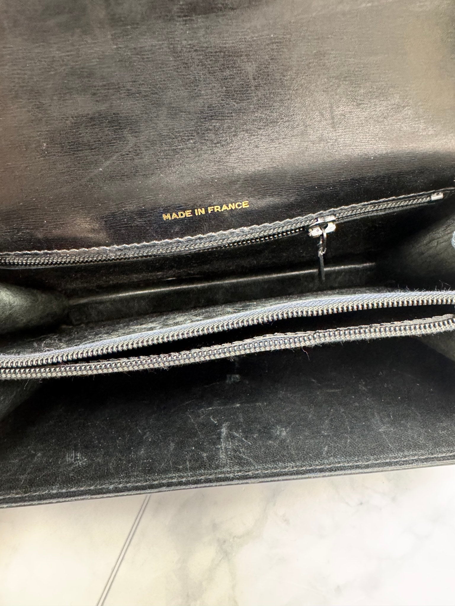Celine Black Leather Shoulder Bag
