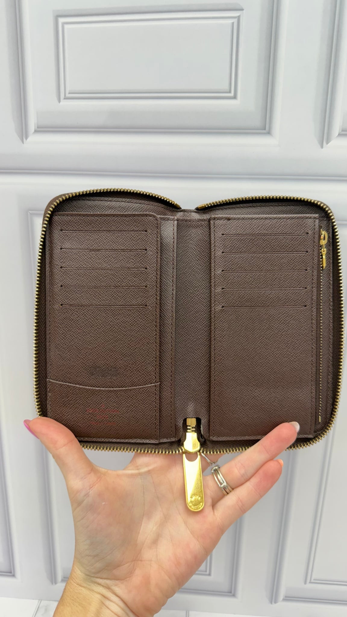 Louis Vuitton Damier Ebene Zippy Compact Wallet