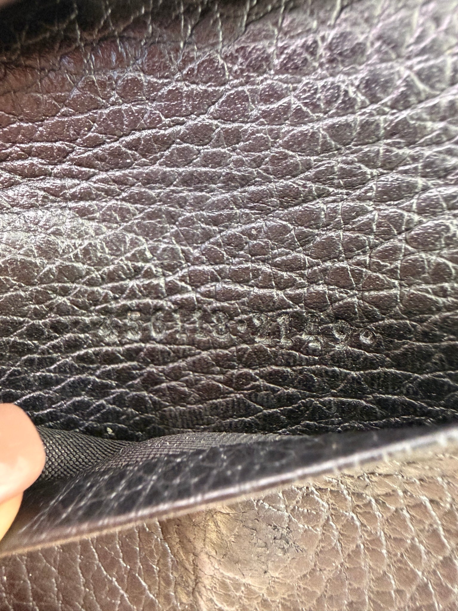 Gucci Black Leather Marmont 6 Ring Key Case