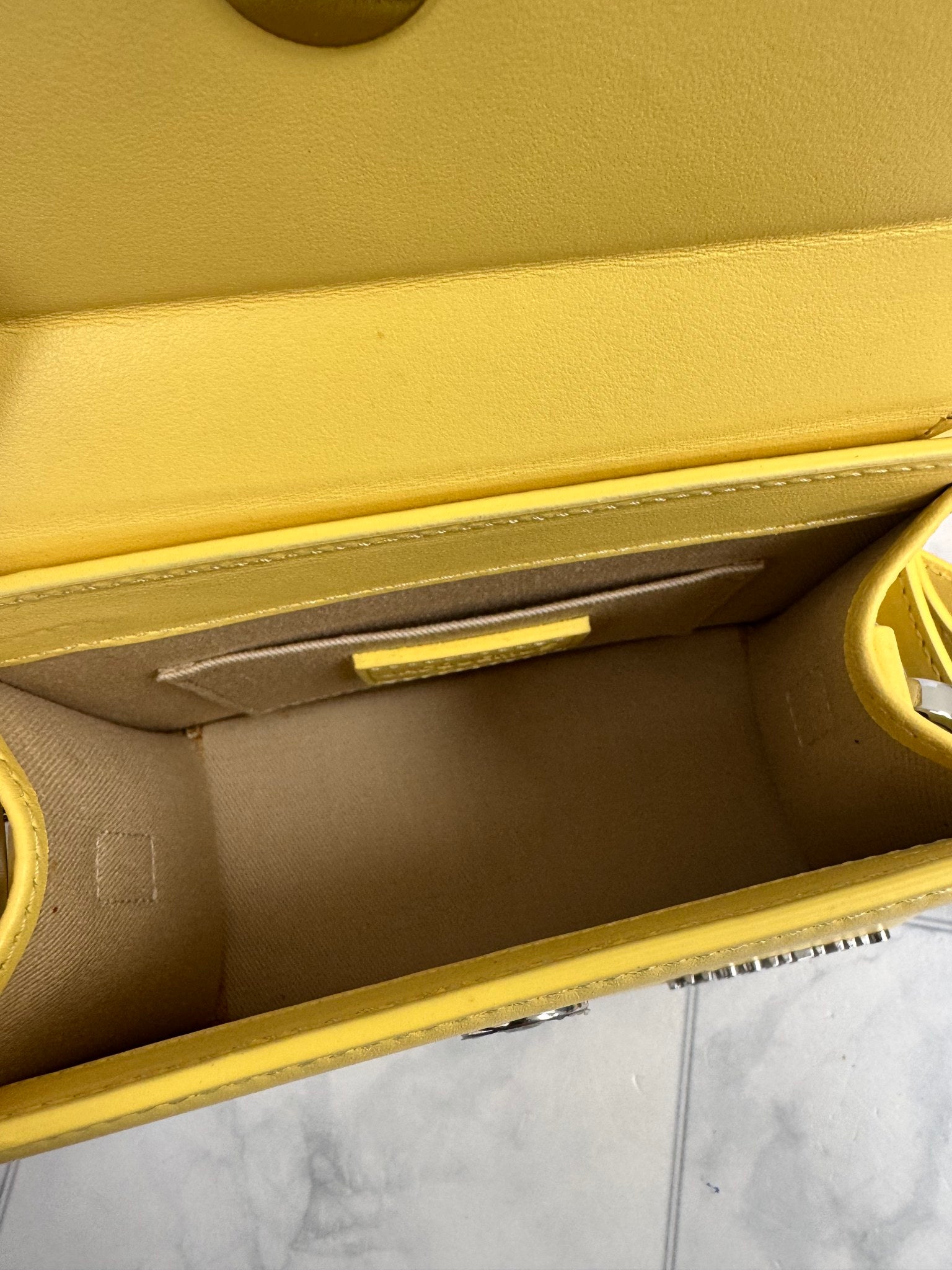 Jacquemus Yellow Leather Le Chiquito 2Way Bag