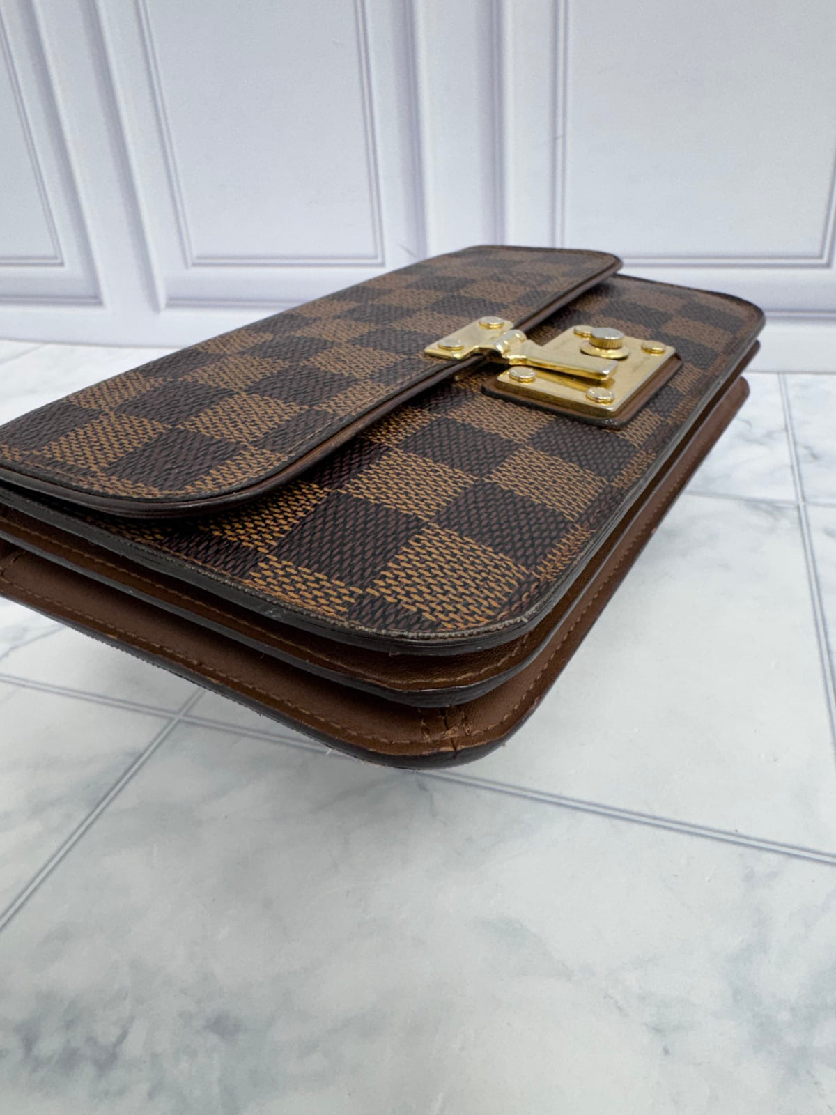 Louis Vuitton Damier Ebene Portefeuille Ascot Long Wallet