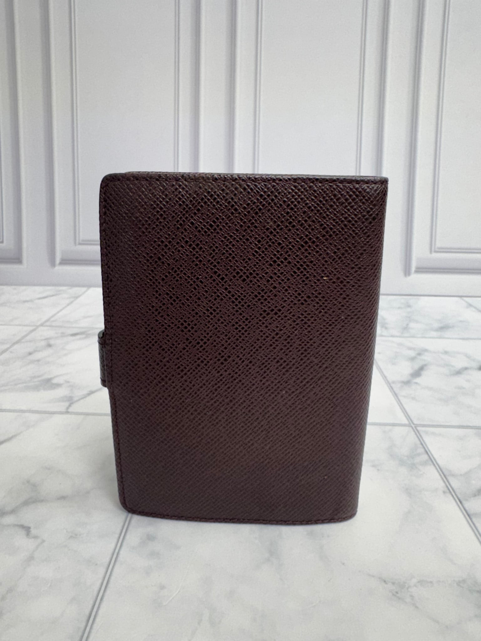 Louis Vuitton Burgundy Taiga Leather Agenda PM