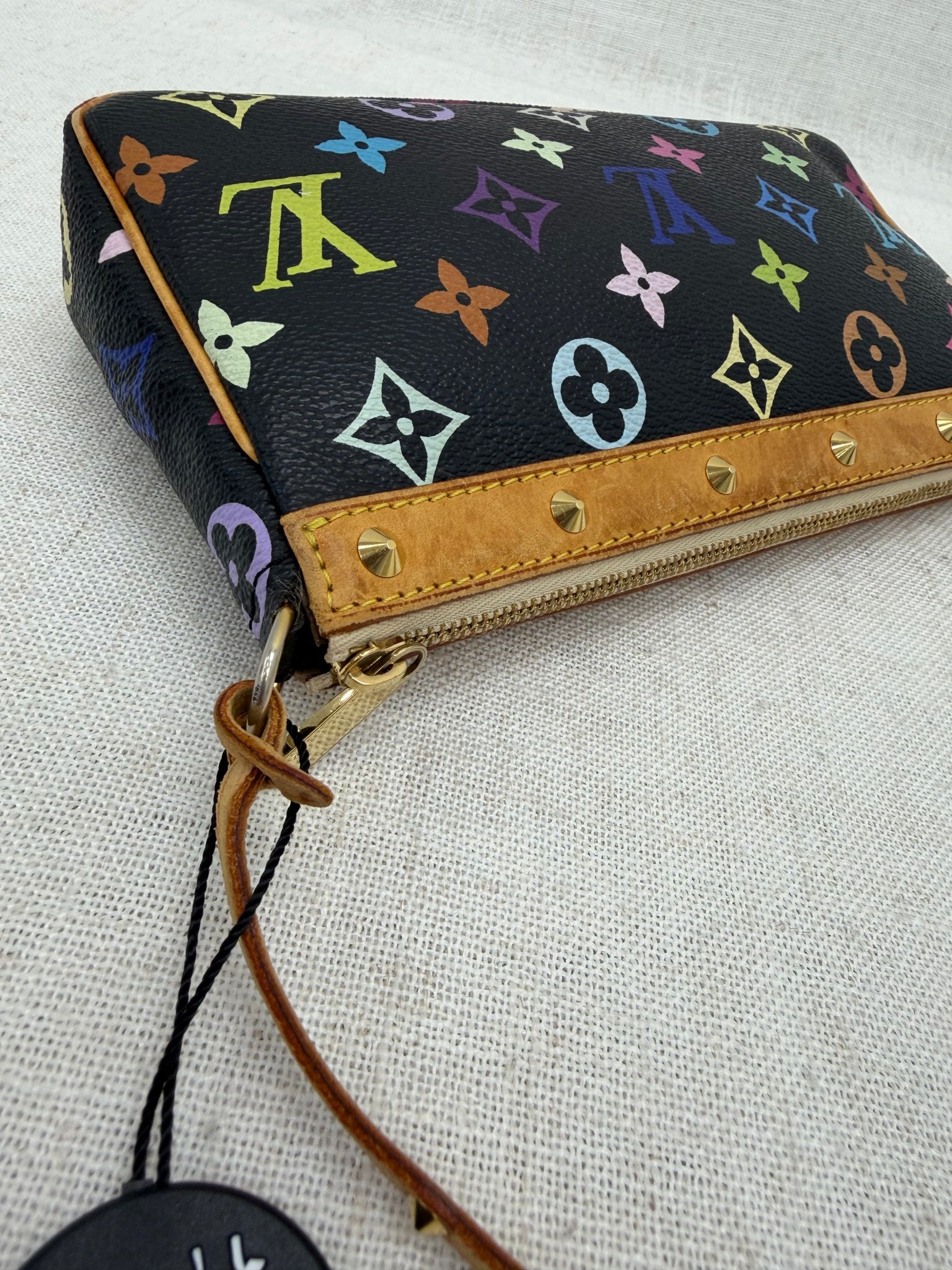 Louis Vuitton Black Multicolor Monogram Pochette