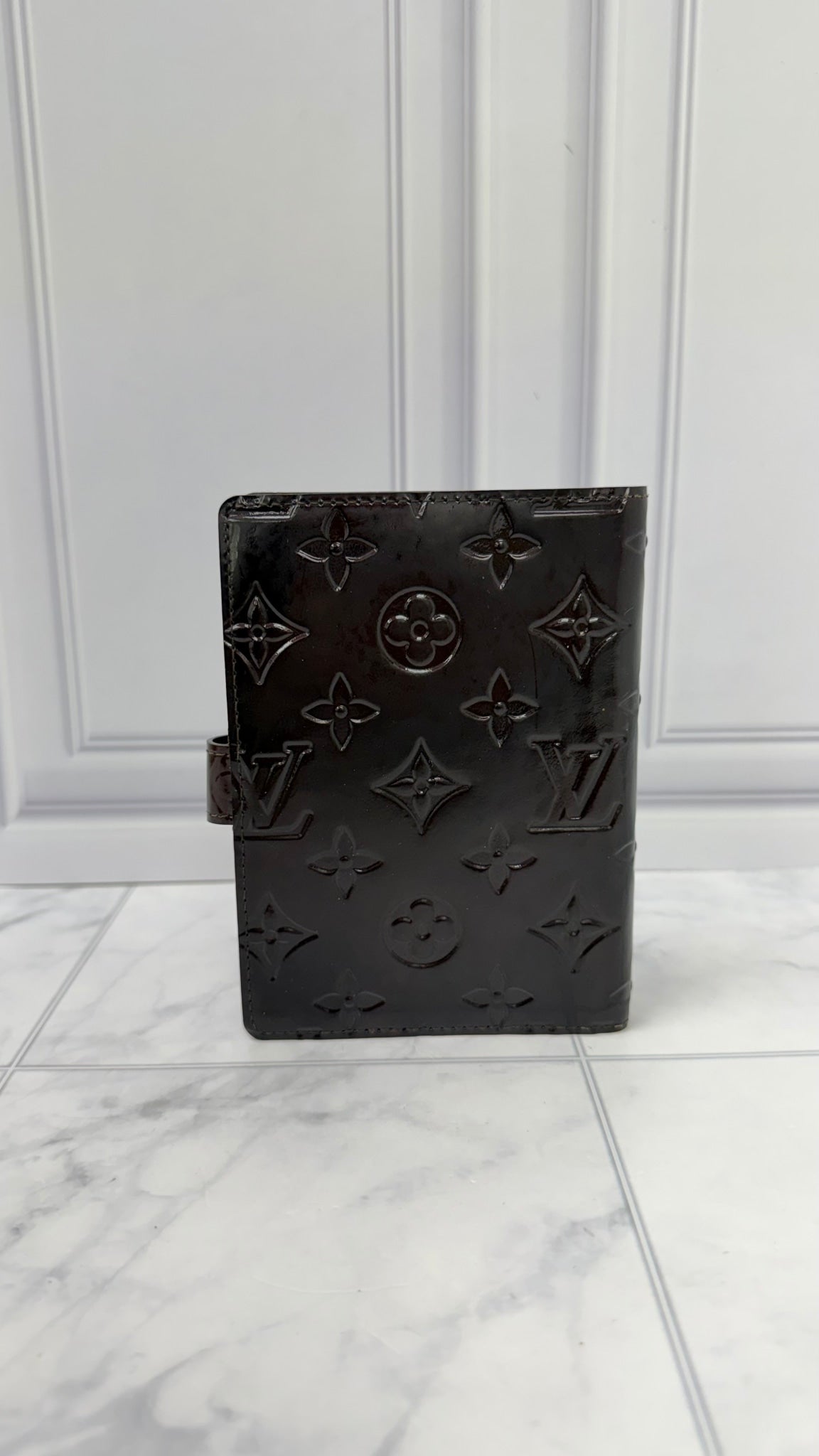 Louis Vuitton Amarante Vernis Leather Passport Agenda Cover PM