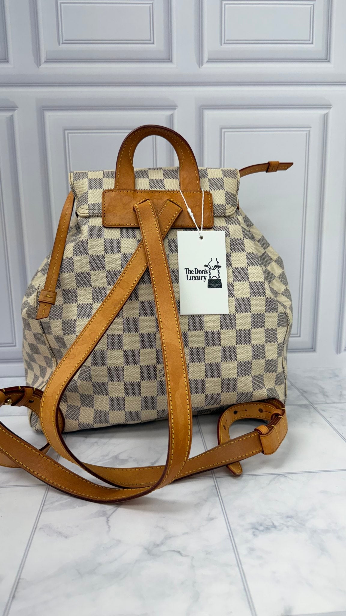 Louis Vuitton Damier Azur Sperone Medium Backpack