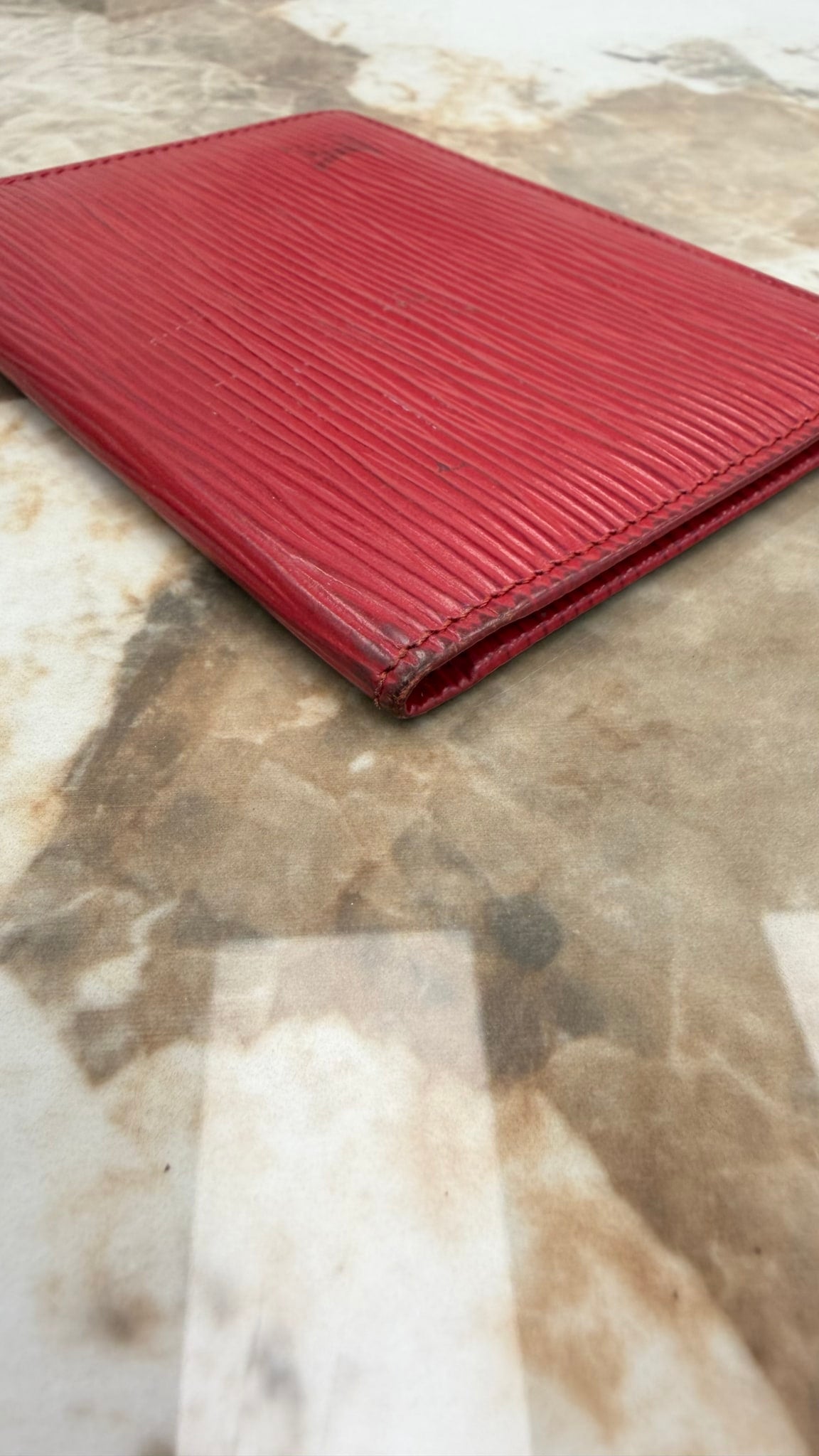Louis Vuitton Red Epi ID Case