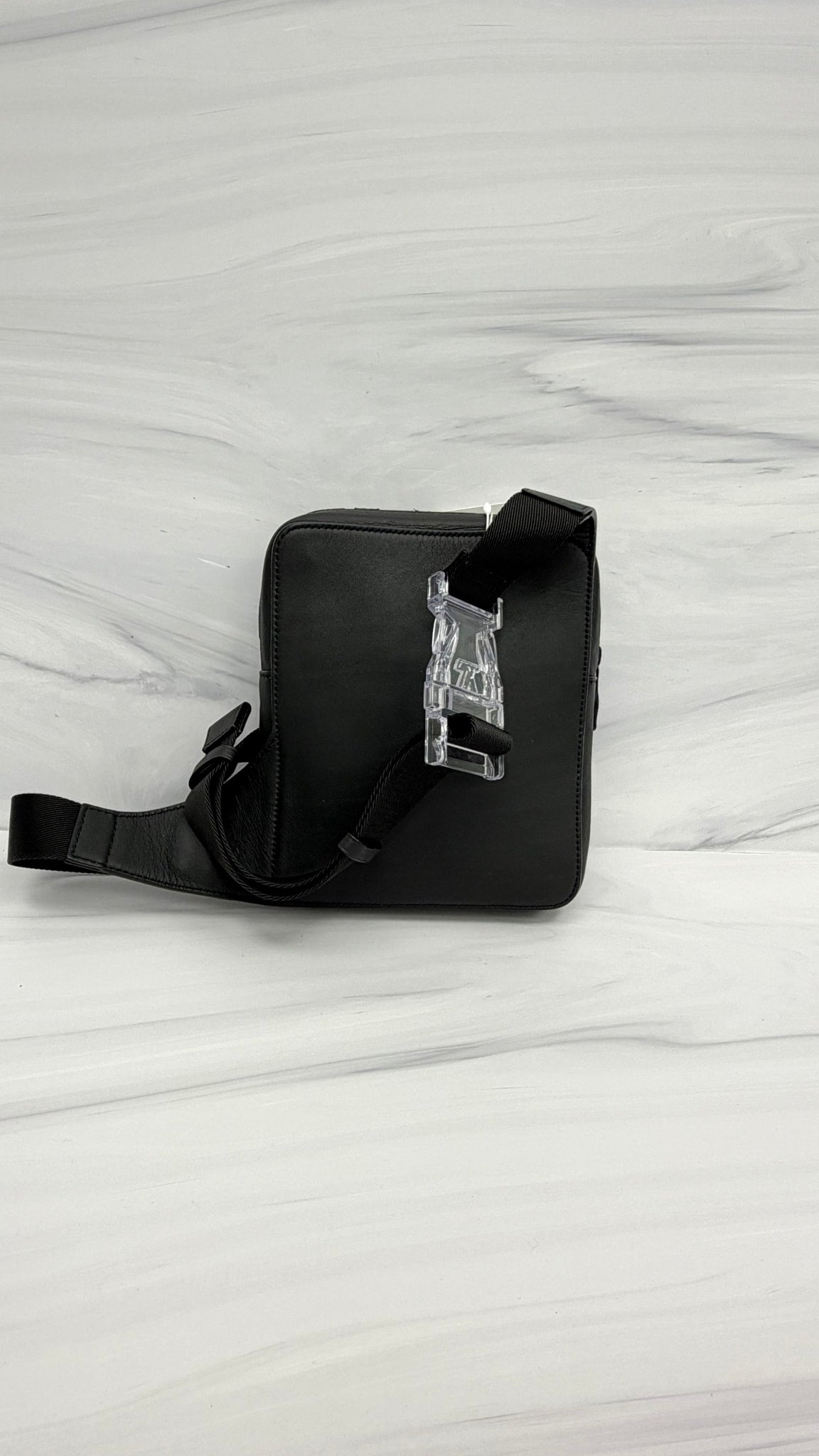 Louis Vuitton Black Lambskin Monogram Puffer Asymmetrical Sling Bag