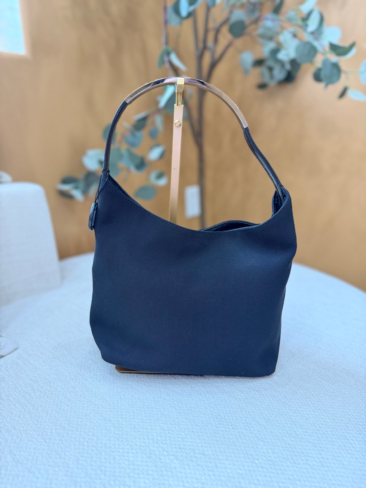 Gucci Black Canvas Shoulder Bag