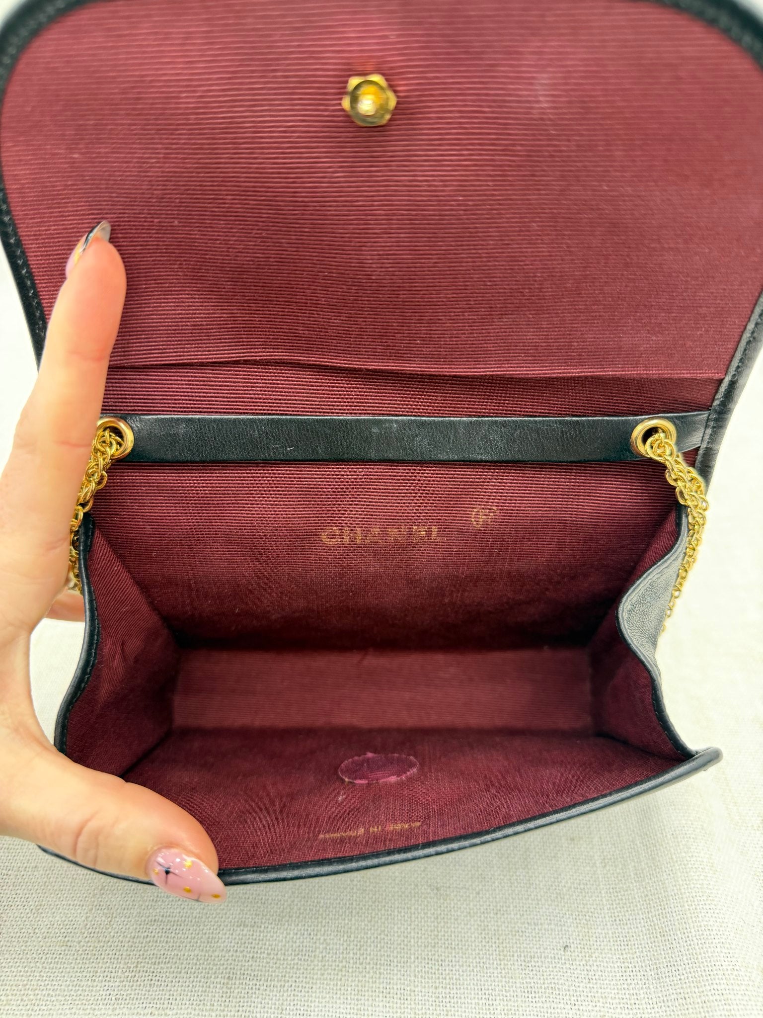 Chanel Black Quilted Lambskin 24K Mini Rectangular Flap Bag