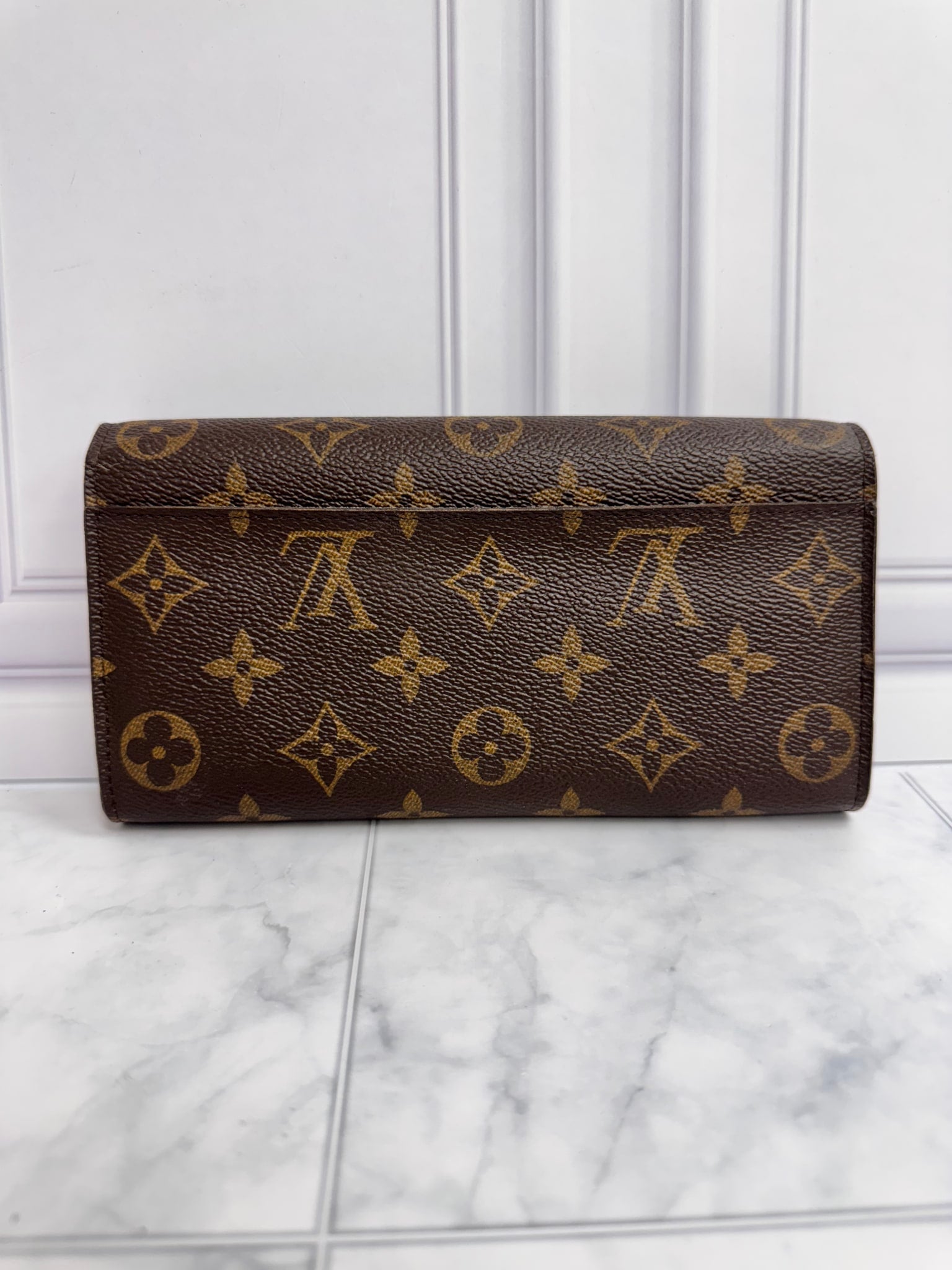 Louis Vuitton Monogram And Fuchsia Sarah Wallet