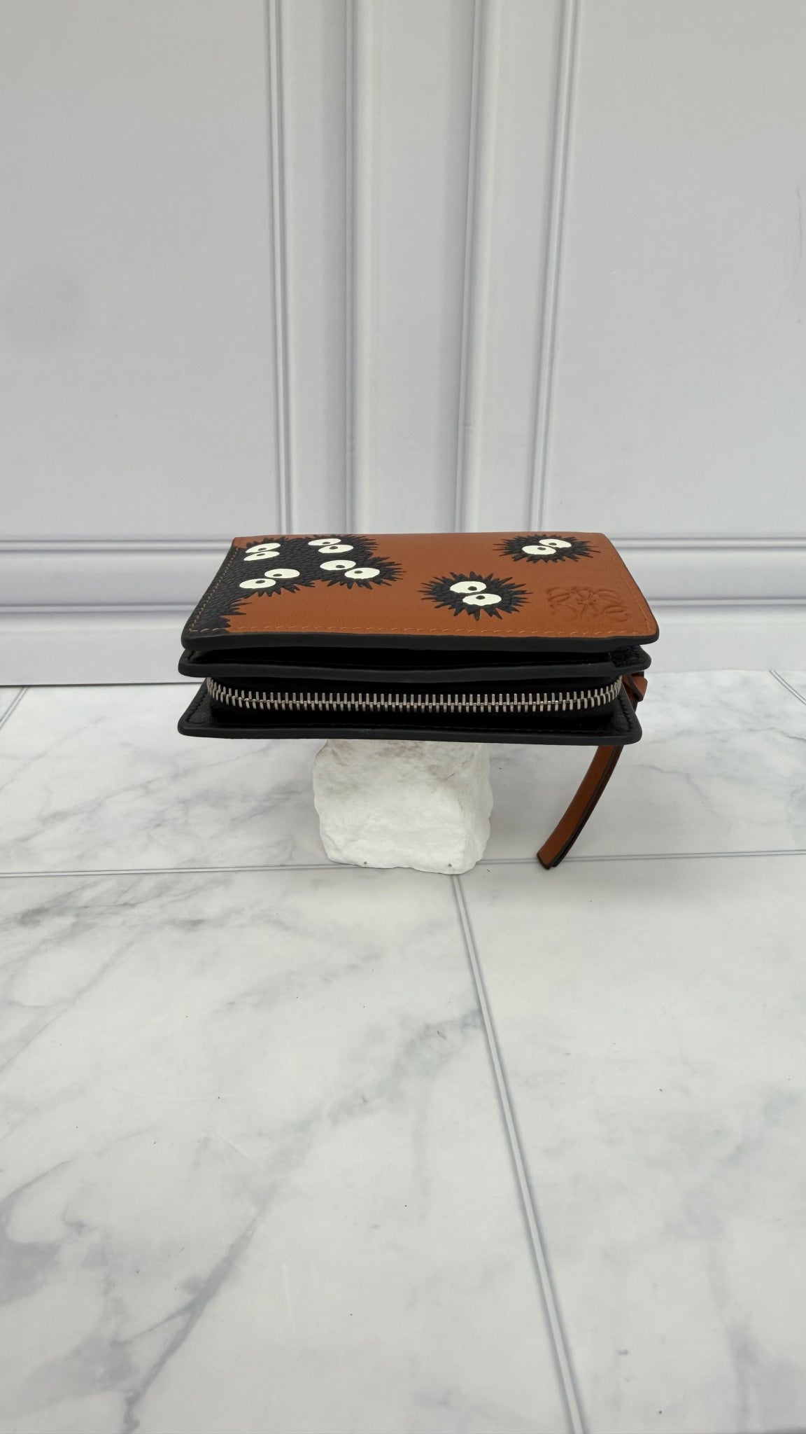 BRAND NEW - Loewe x Studio Ghibli Brown Leather Compact Wallet