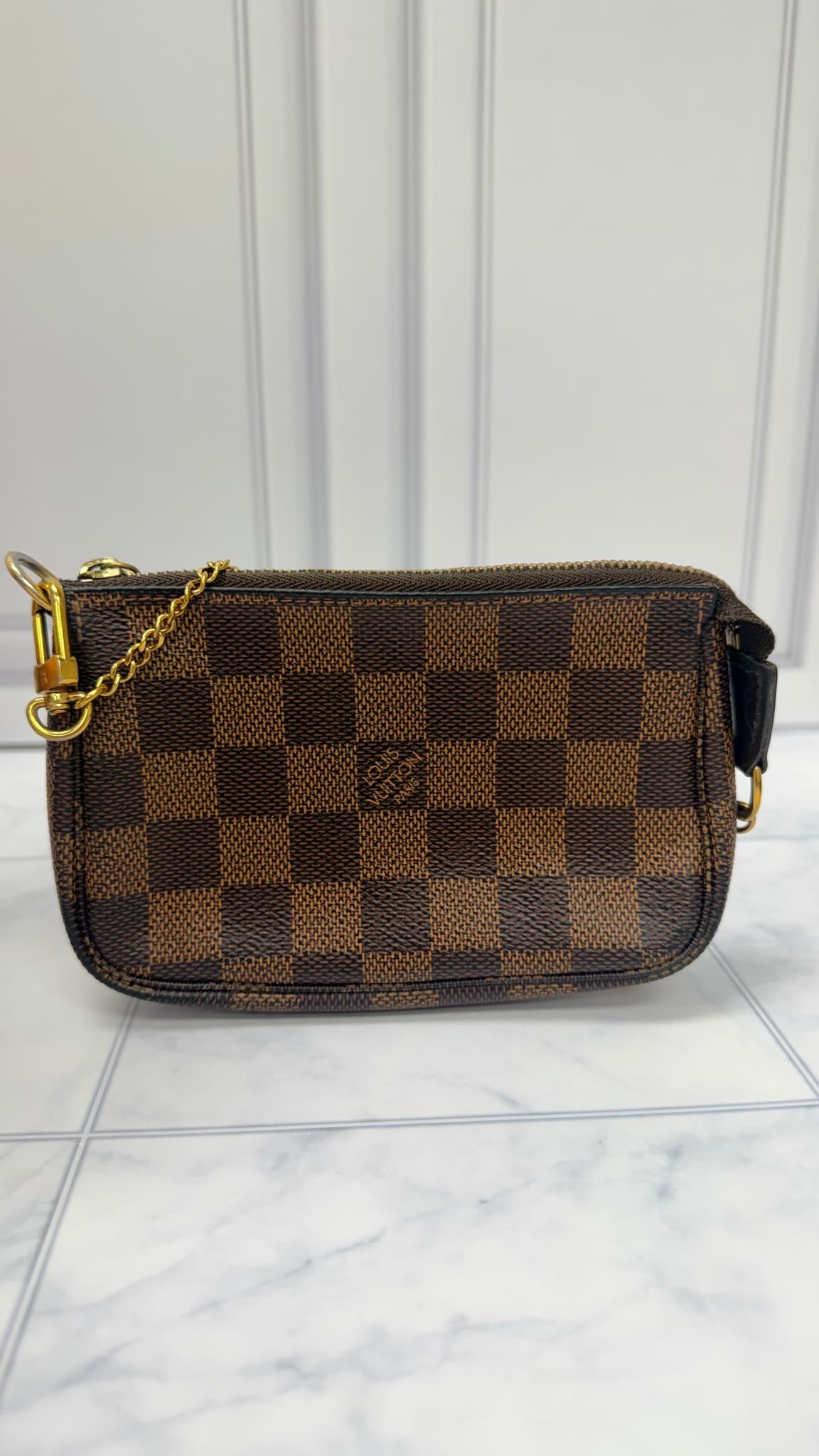 Louis Vuitton Damier Ebene Mini Pochette Accessories