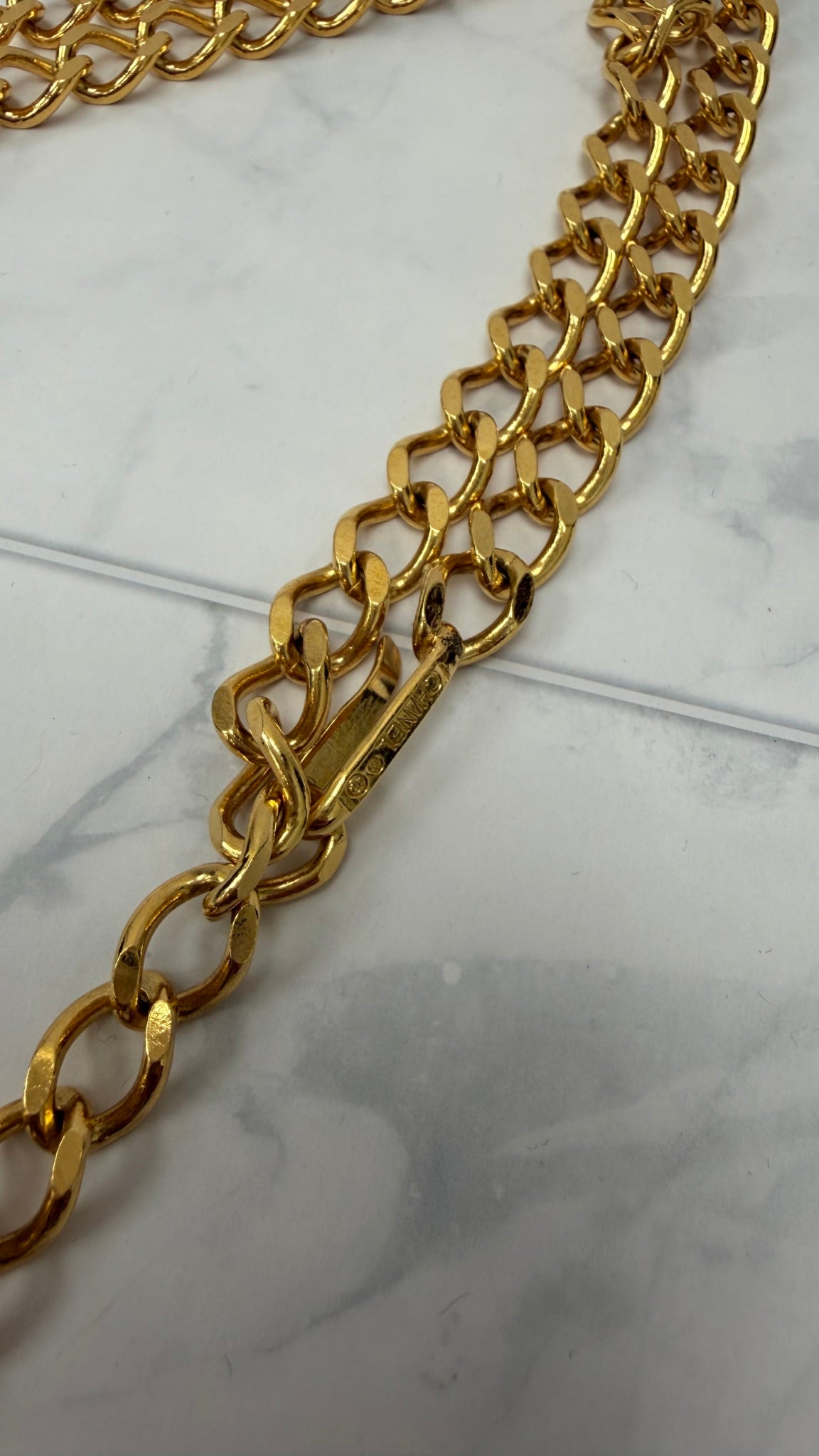 Chanel Vintage 24k Gold Plated Medallion Belt