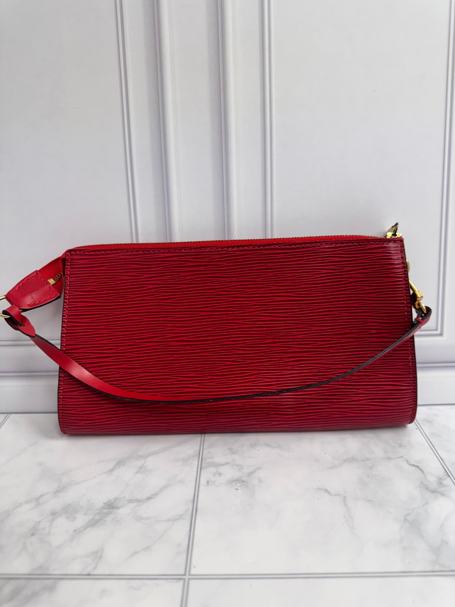 Louis Vuitton Red Epi Pochette Accessoires