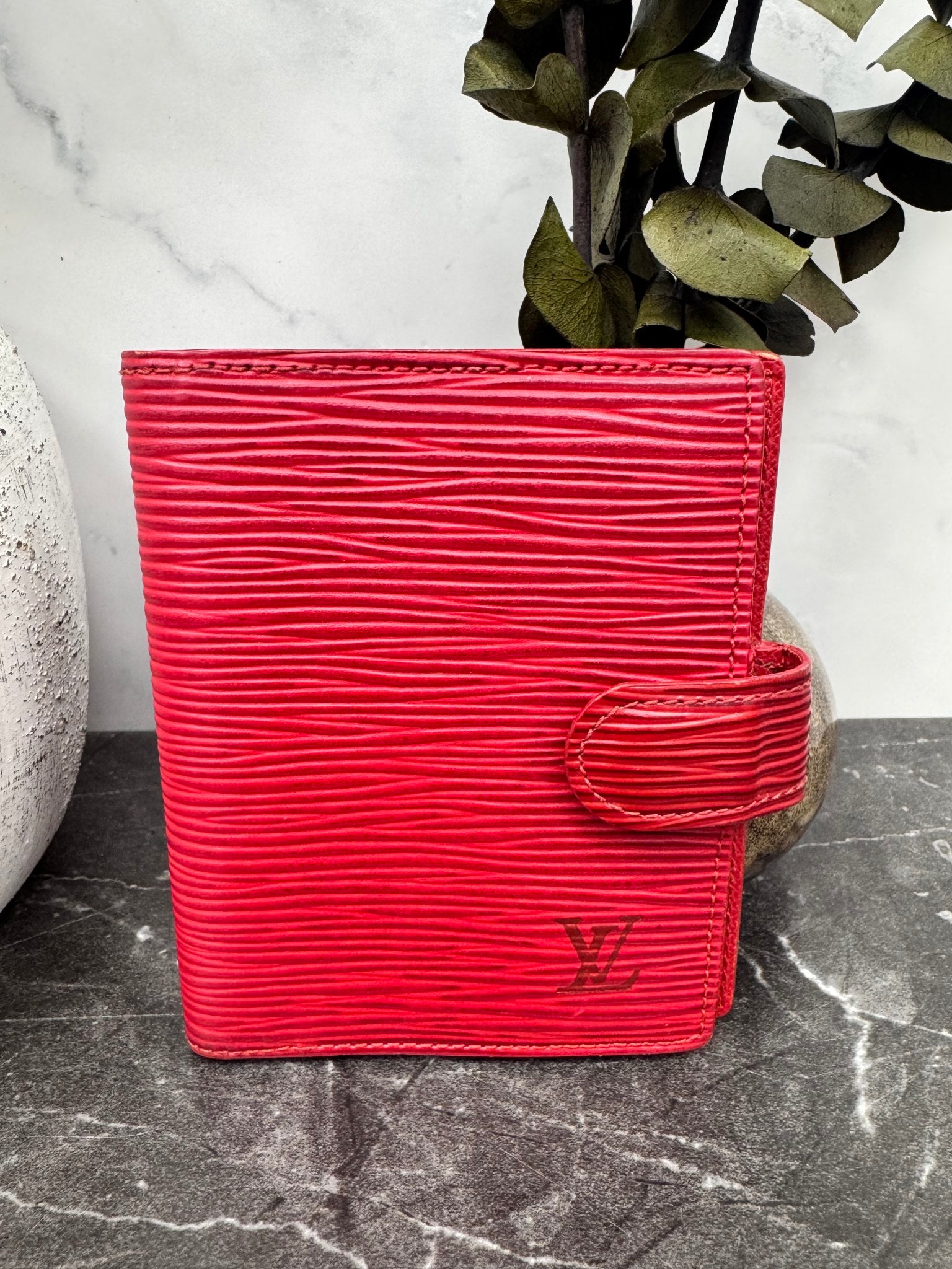 Louis Vuitton Red Epi Mini Agenda