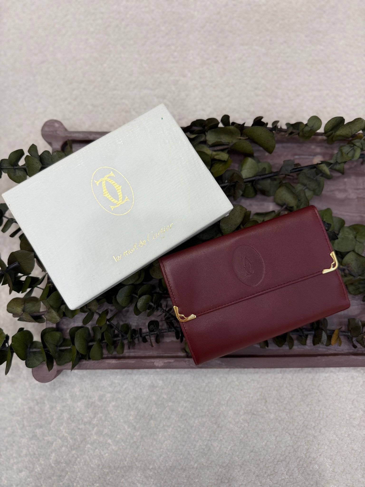 Cartier Bordeaux Leather Continental Wallet