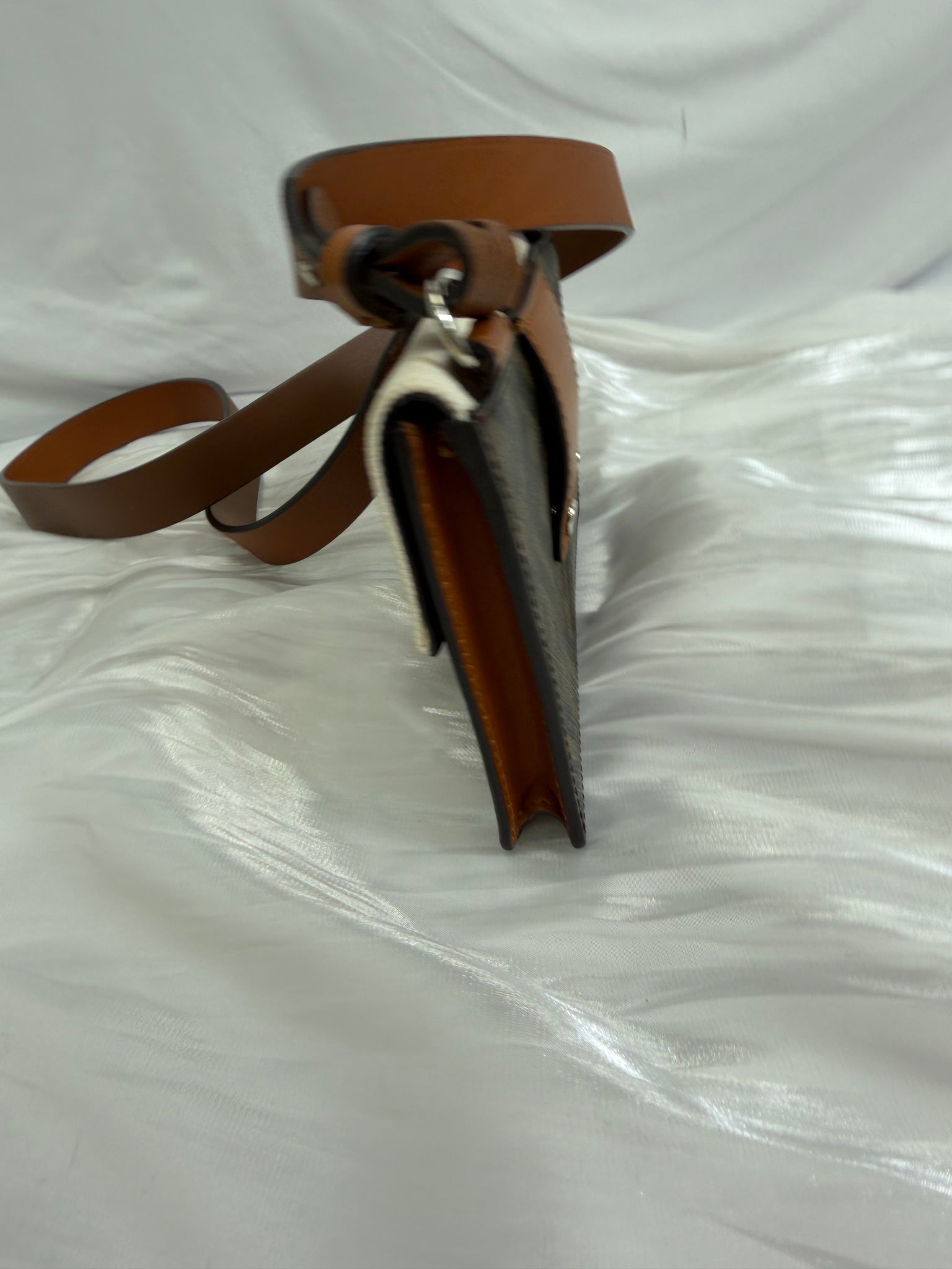 Fendi Brown Zucca Coated Canvas Baguette Crossbody