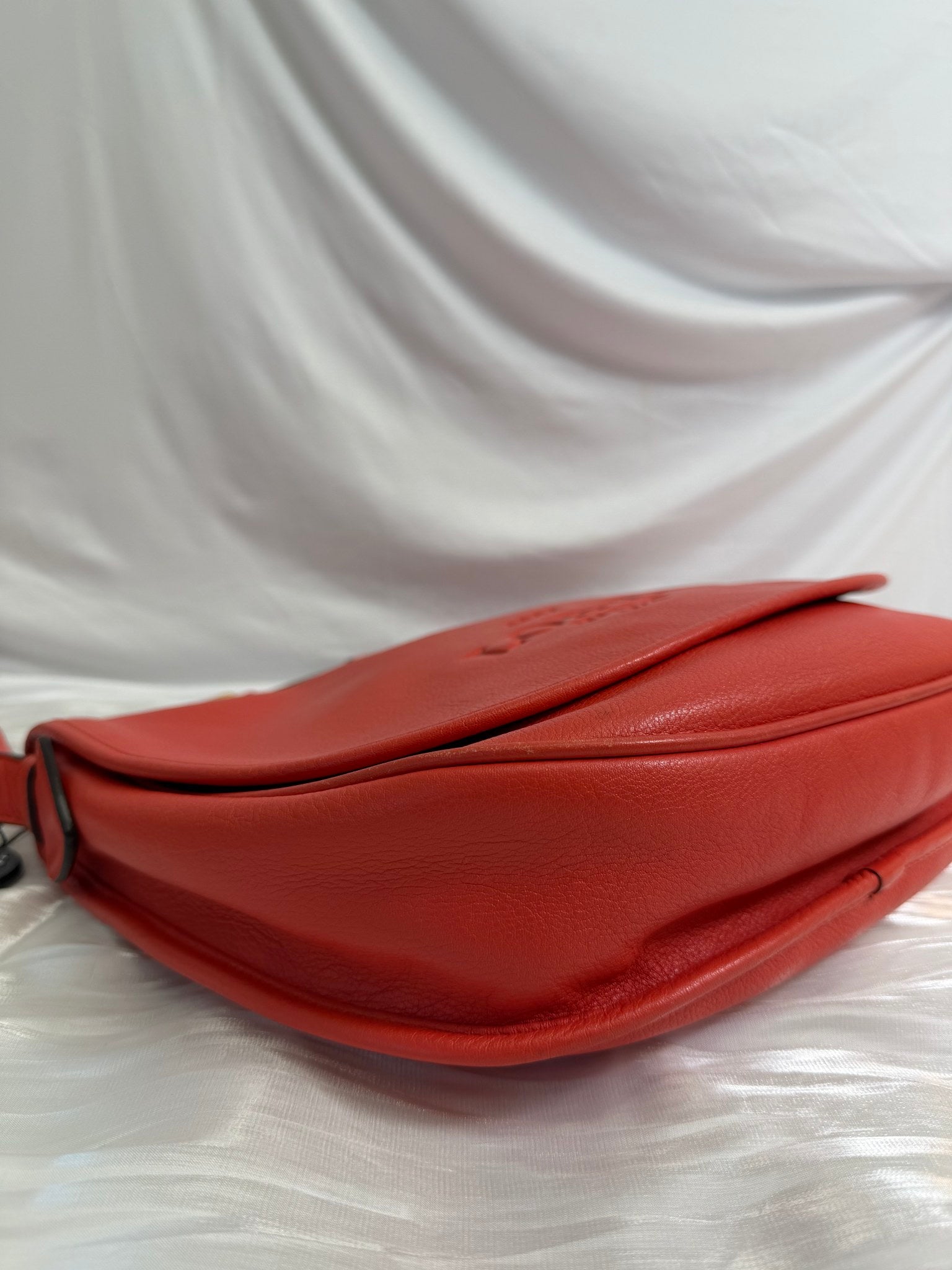 Loewe Red Leather Heritage Crossbody Bag