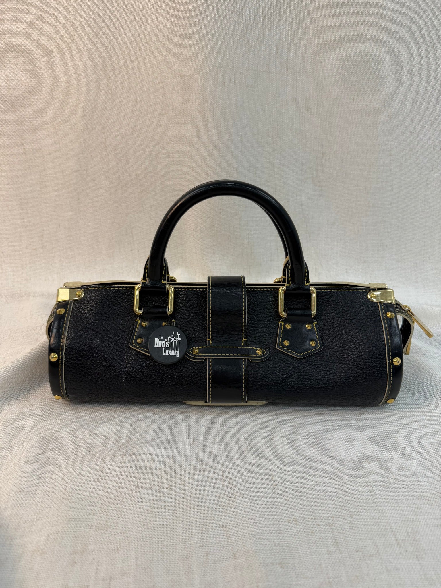 Louis Vuitton Black Leather Suhali L'Epanoui PM Bag