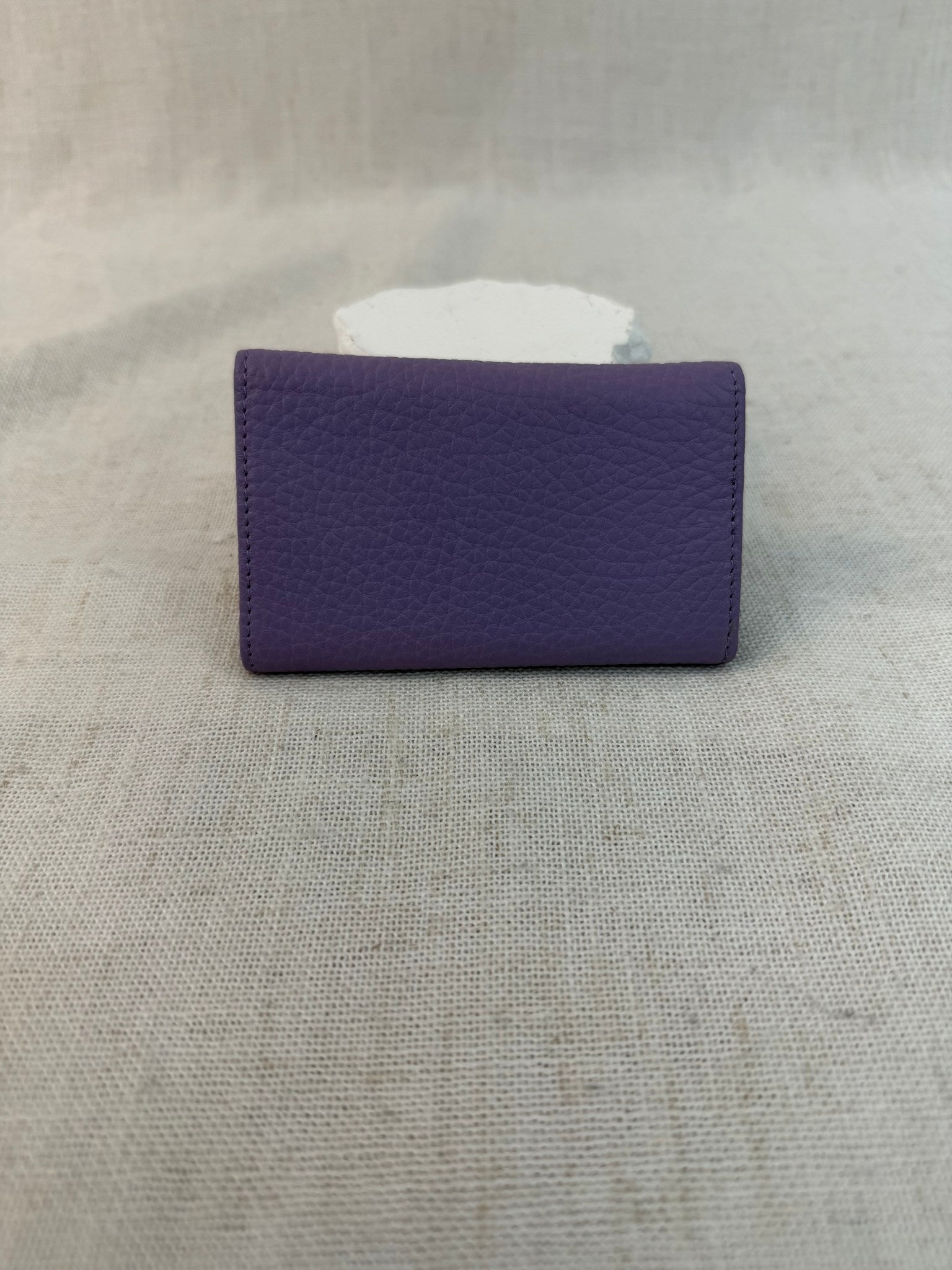 Versace Lavender Leather Medusa Head 6 Ring Key Holder