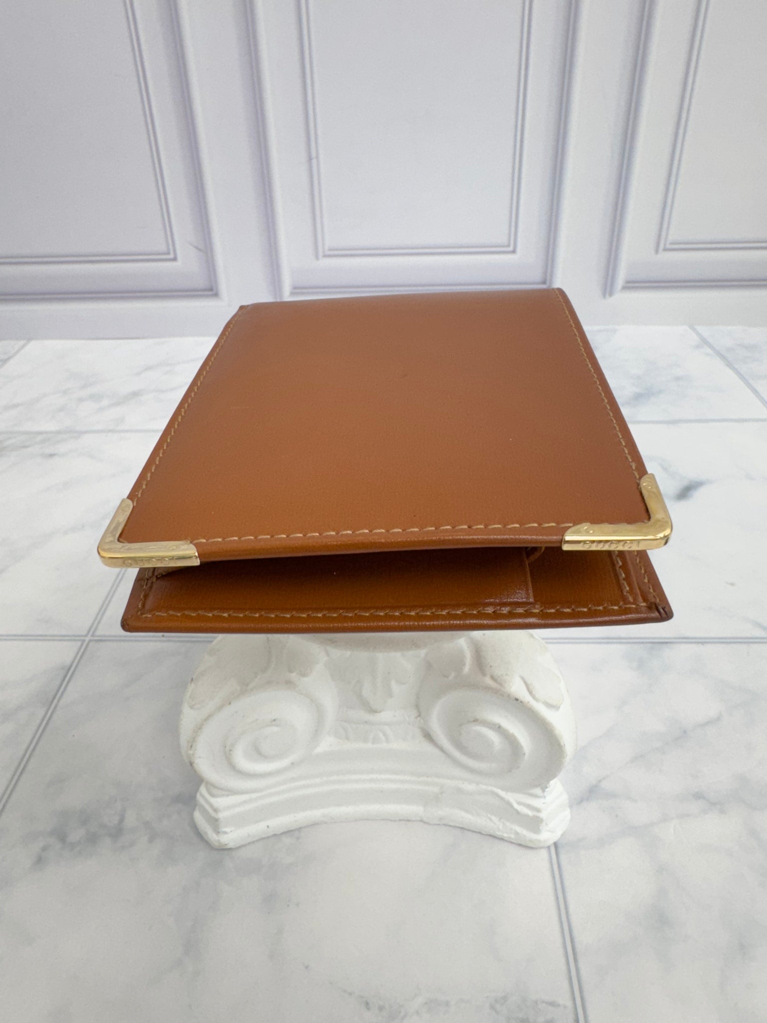 Gucci Brown Leather Bifold Wallet