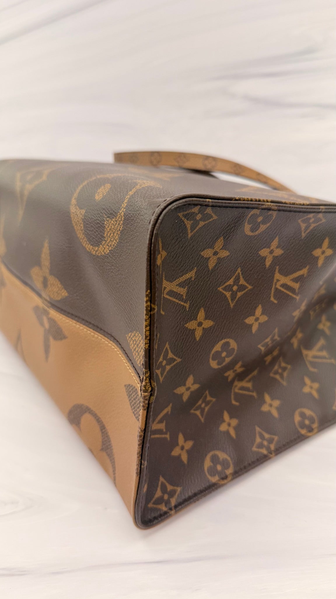 Louis Vuitton Giant Monogram Reverse On The Go GM Tote Bag